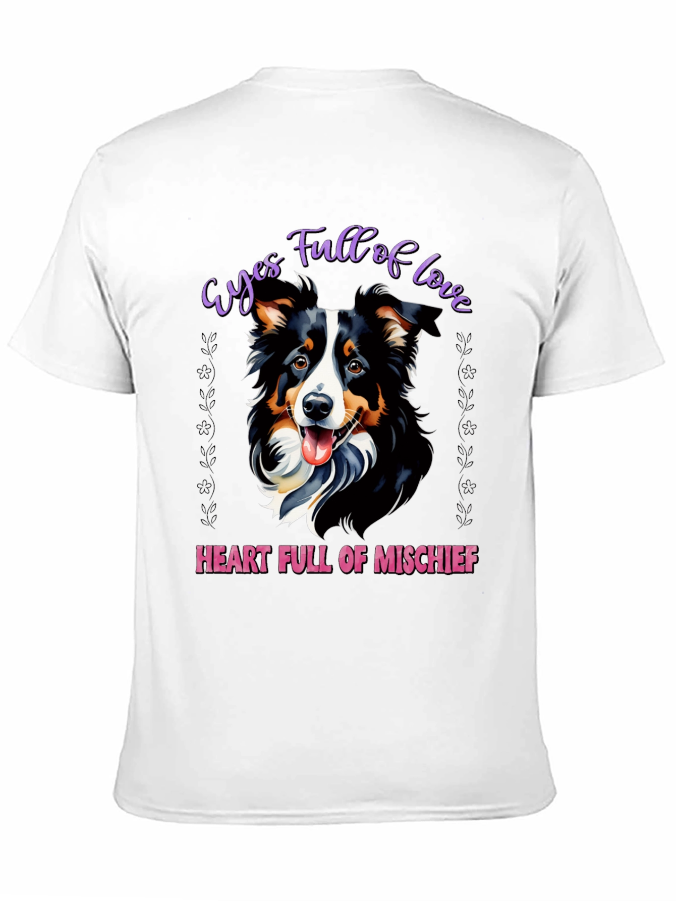 Black Eyes Full of Love Dog Graphic T-Shirt view 11
