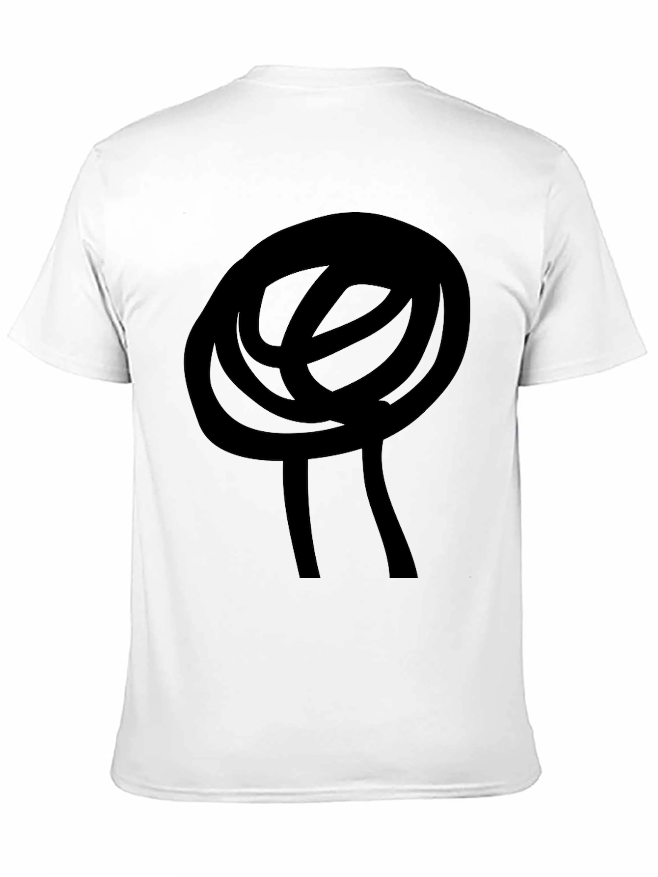 Black Abstract Graphic Print Black T-Shirt view 11