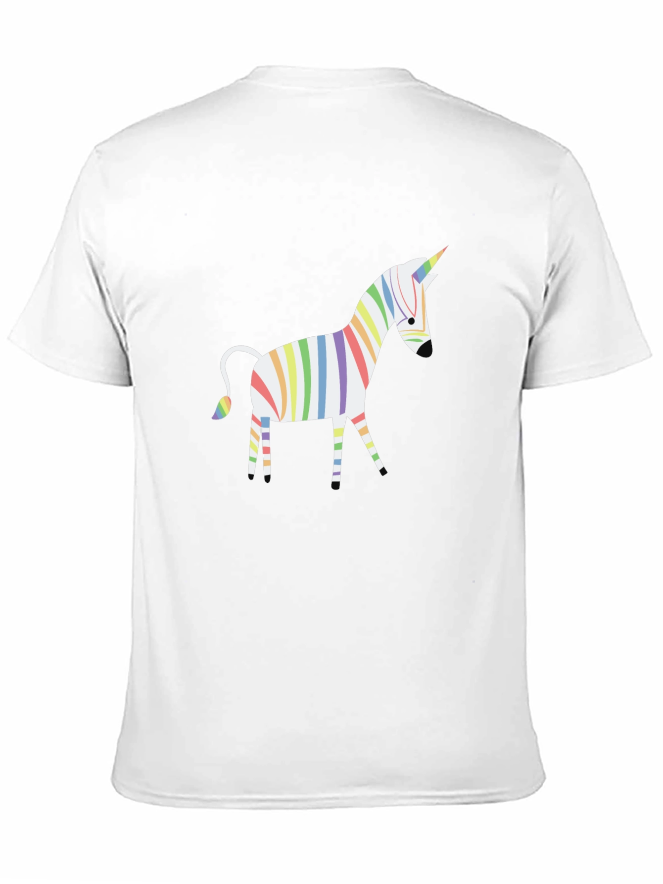 Black Rainbow Unicorn T-Shirt view 11