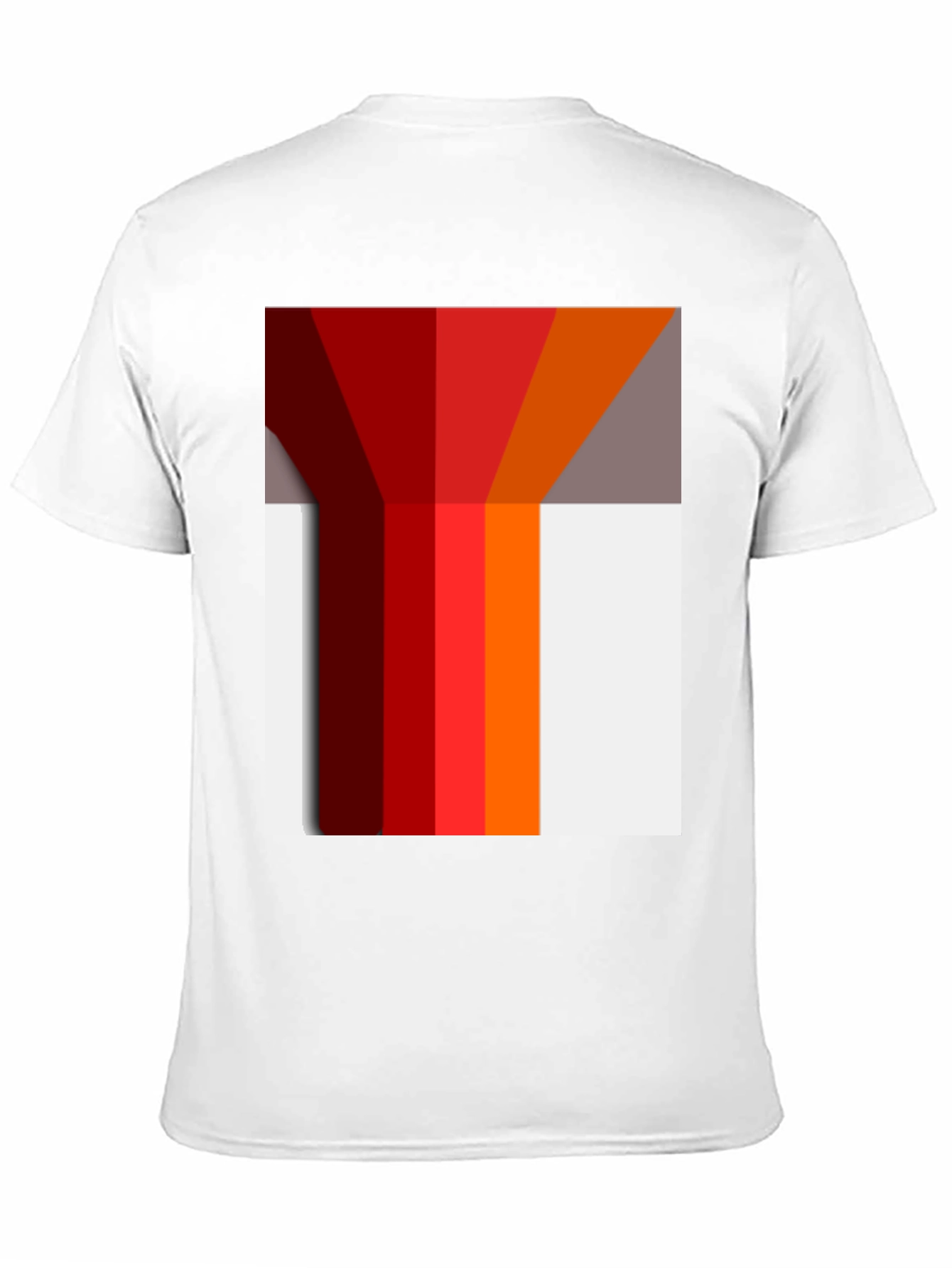 Black Geometric Color Block Graphic Tee - Modern Style view 11