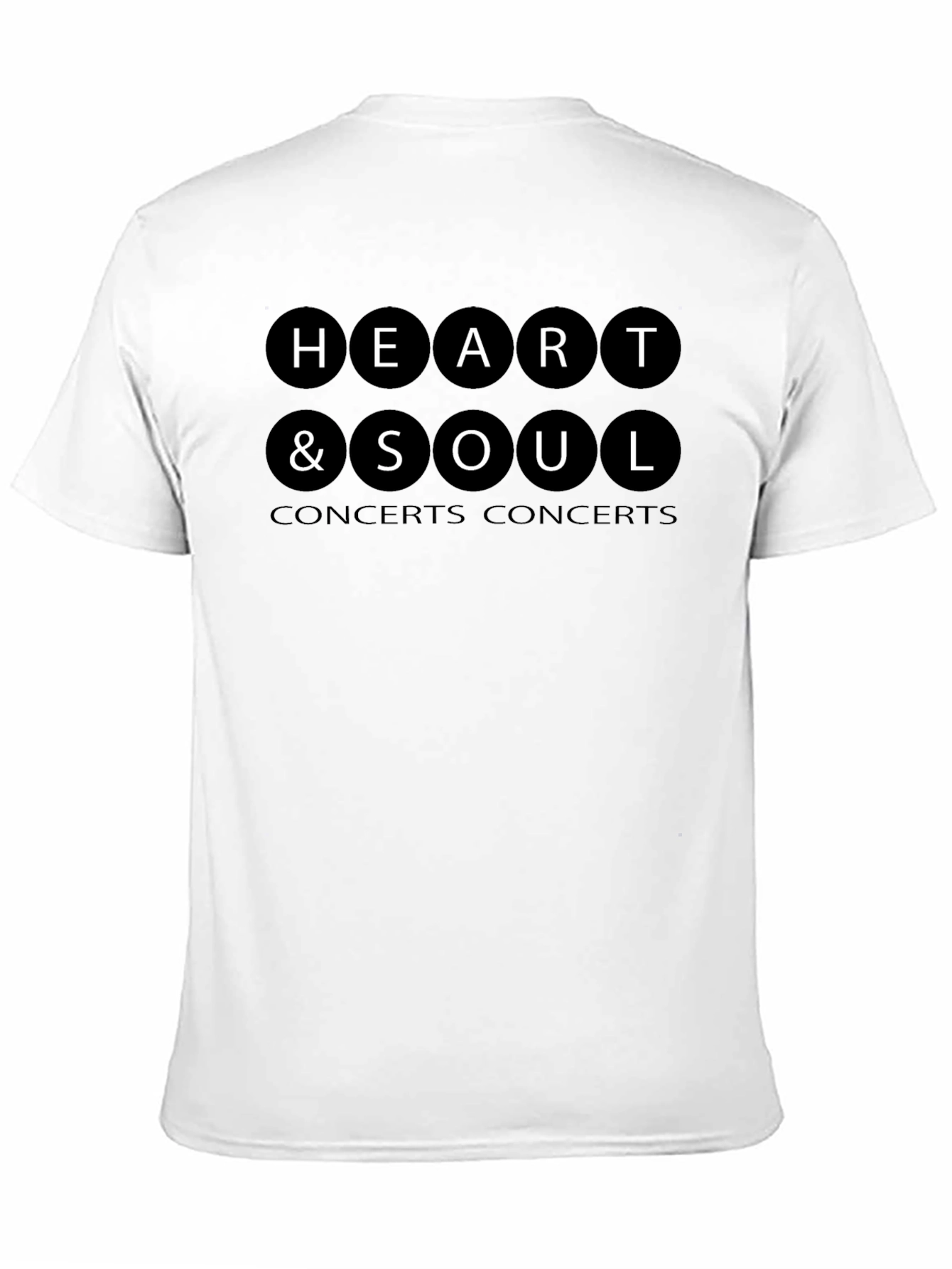 Black Heart & Soul Concerts Black T-Shirt view 11