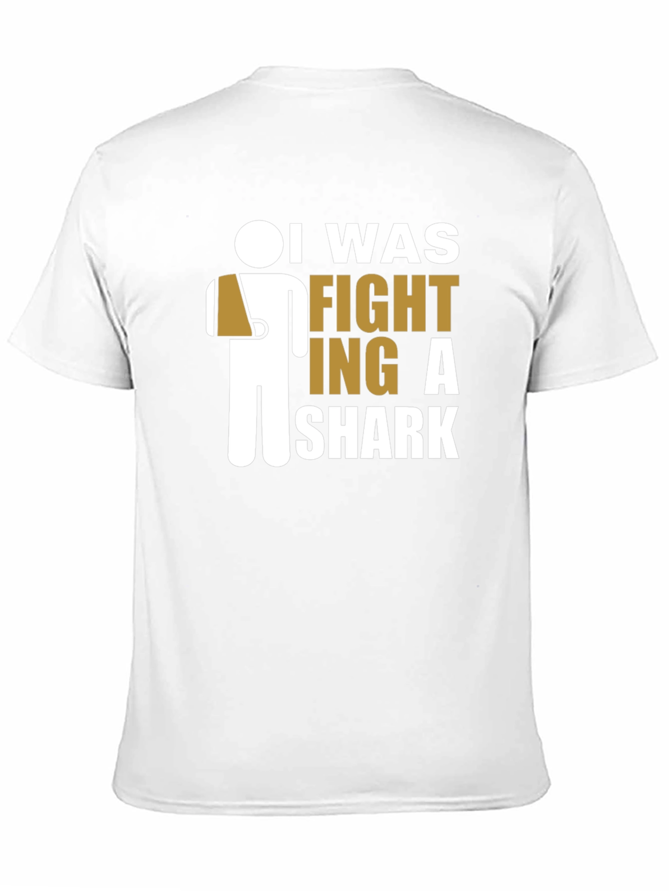 Black I Was Fighting A Shark T-Shirt - Funny Humor Tee view 11
