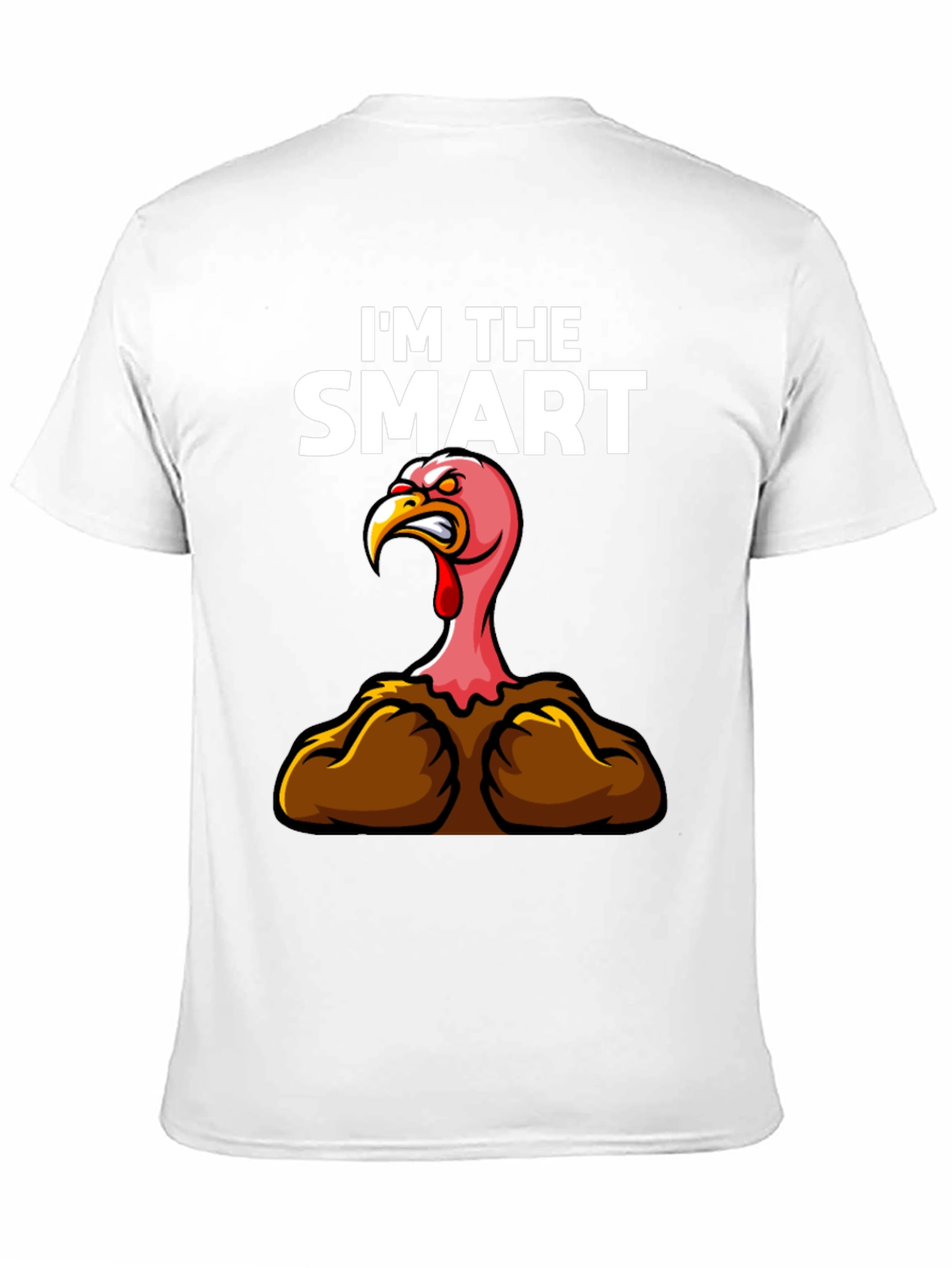 Black Funny "I'm The Smart" Turkey Thanksgiving T-Shirt view 11