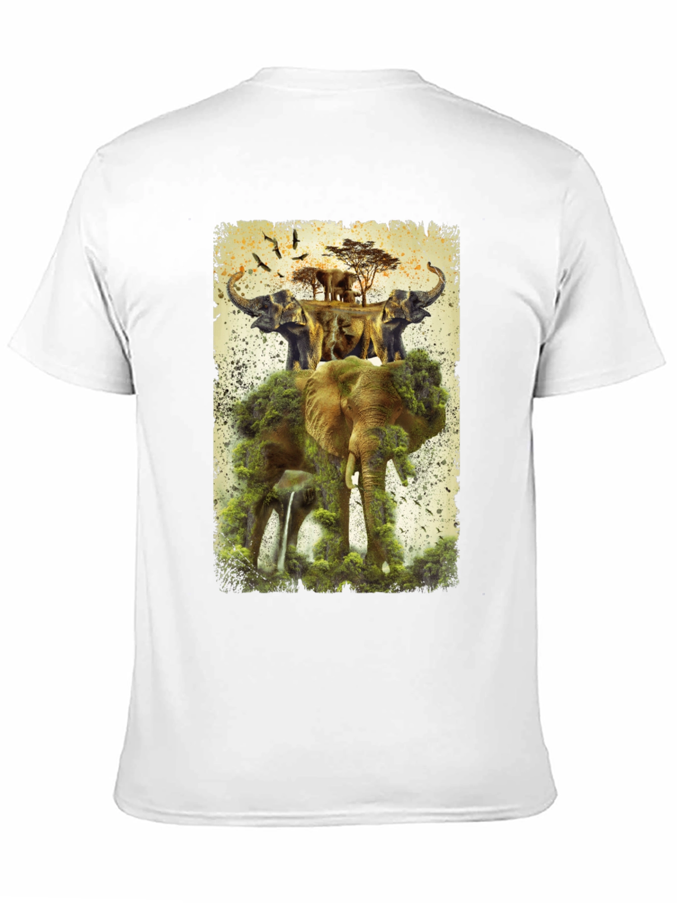 Black Elephant Kingdom Men's Graphic Tee view 11