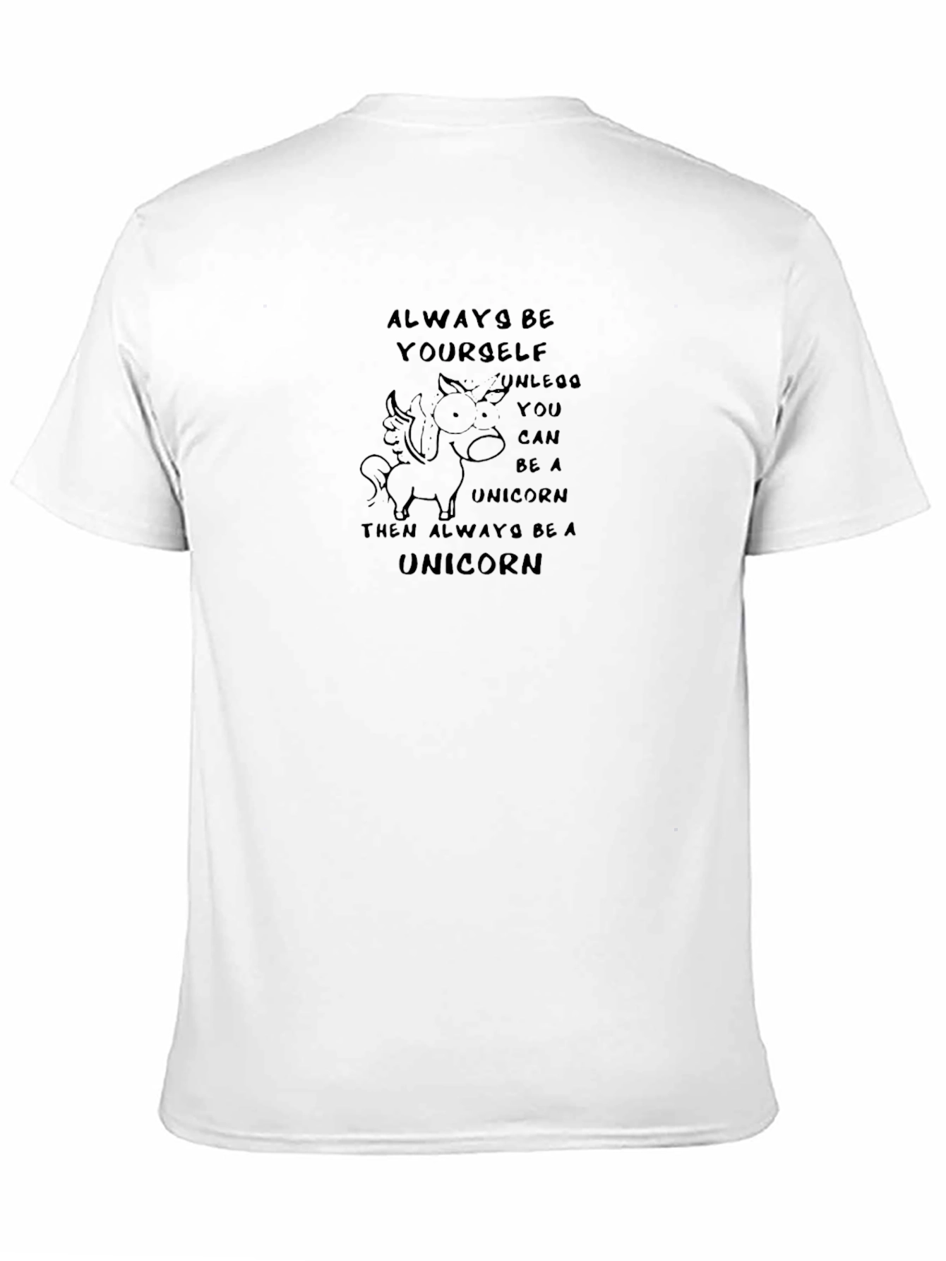 Black Always Be Yourself Unicorn T-Shirt view 11
