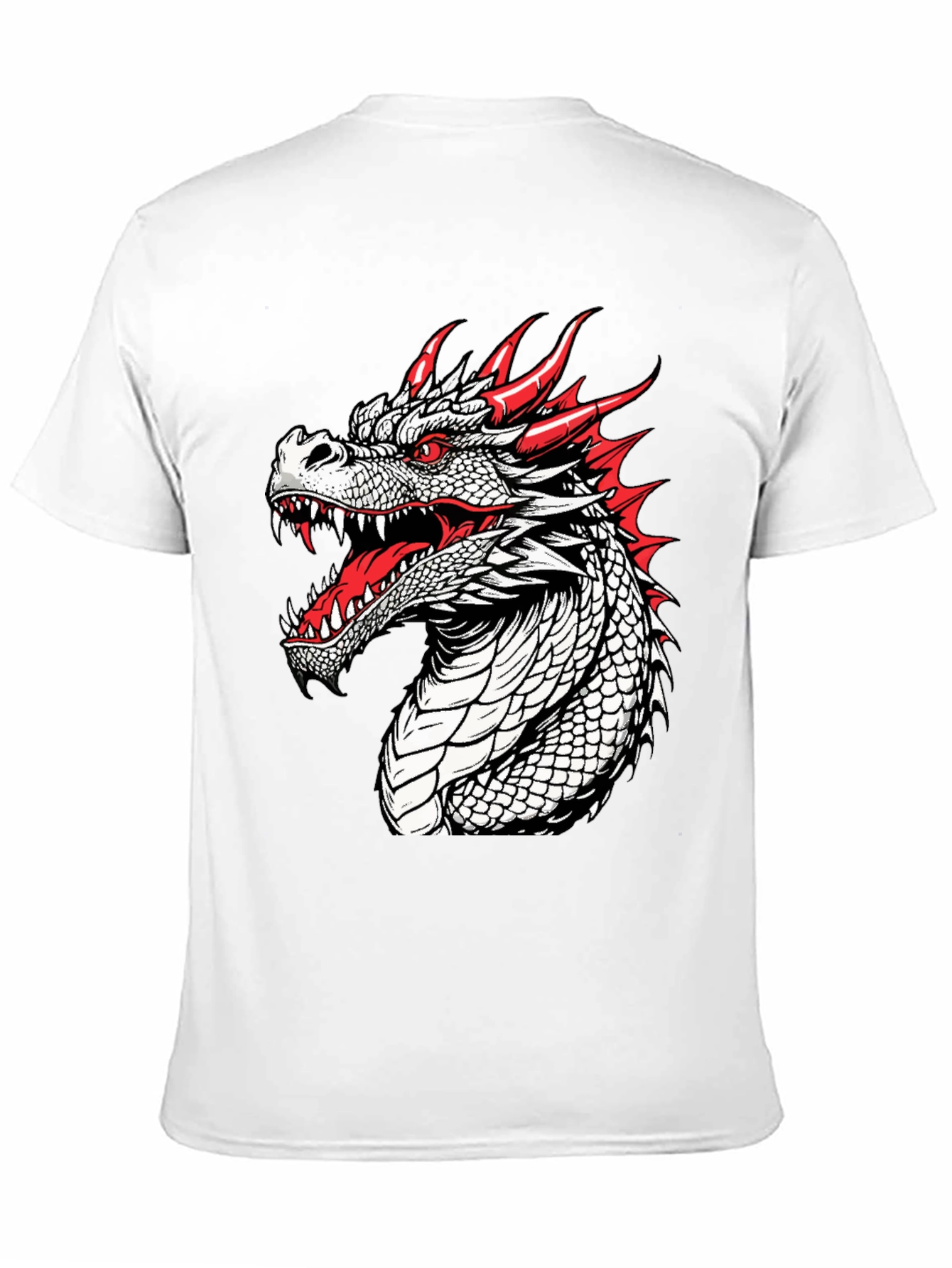 Black Dragon Graphic T-Shirt - Fierce and Bold Design view 11