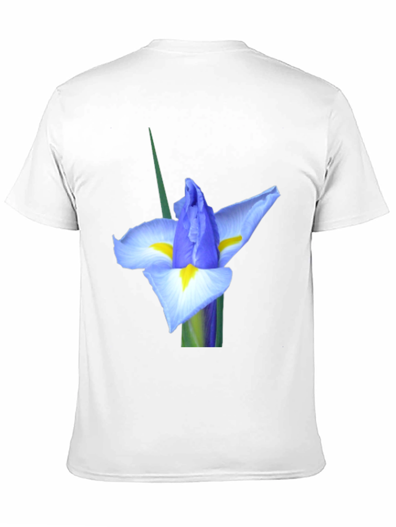Black Iris Flower Graphic Tee - Black view 11