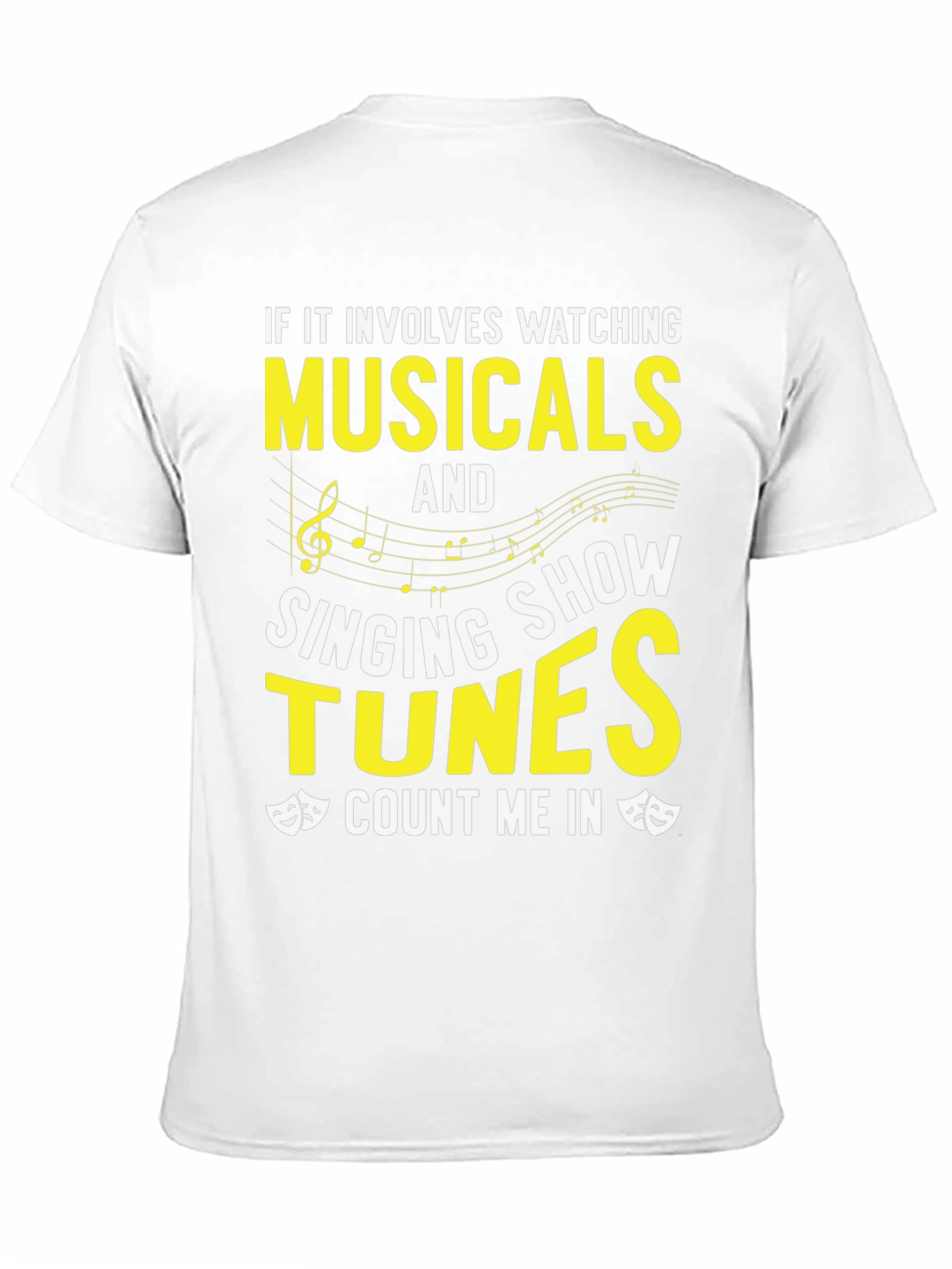 Black Musical Lover's T-Shirt: Watching, Singing, Count Me In! view 11