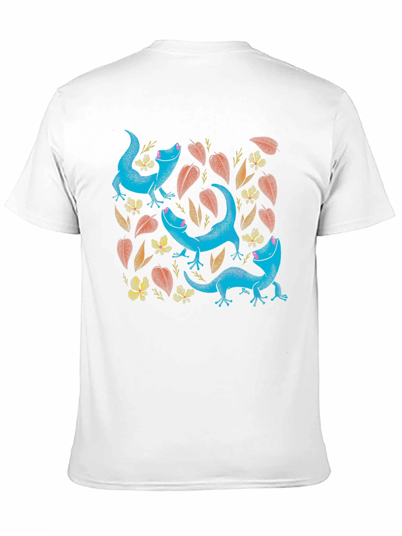 Black Lizard Print Black T-Shirt view 11