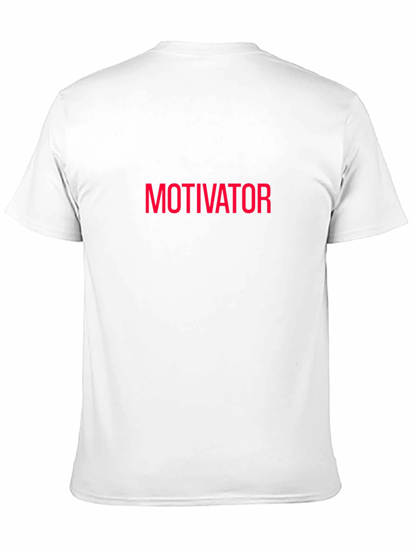 Motivator T-Shirt - Bold Red Text on Black - 11