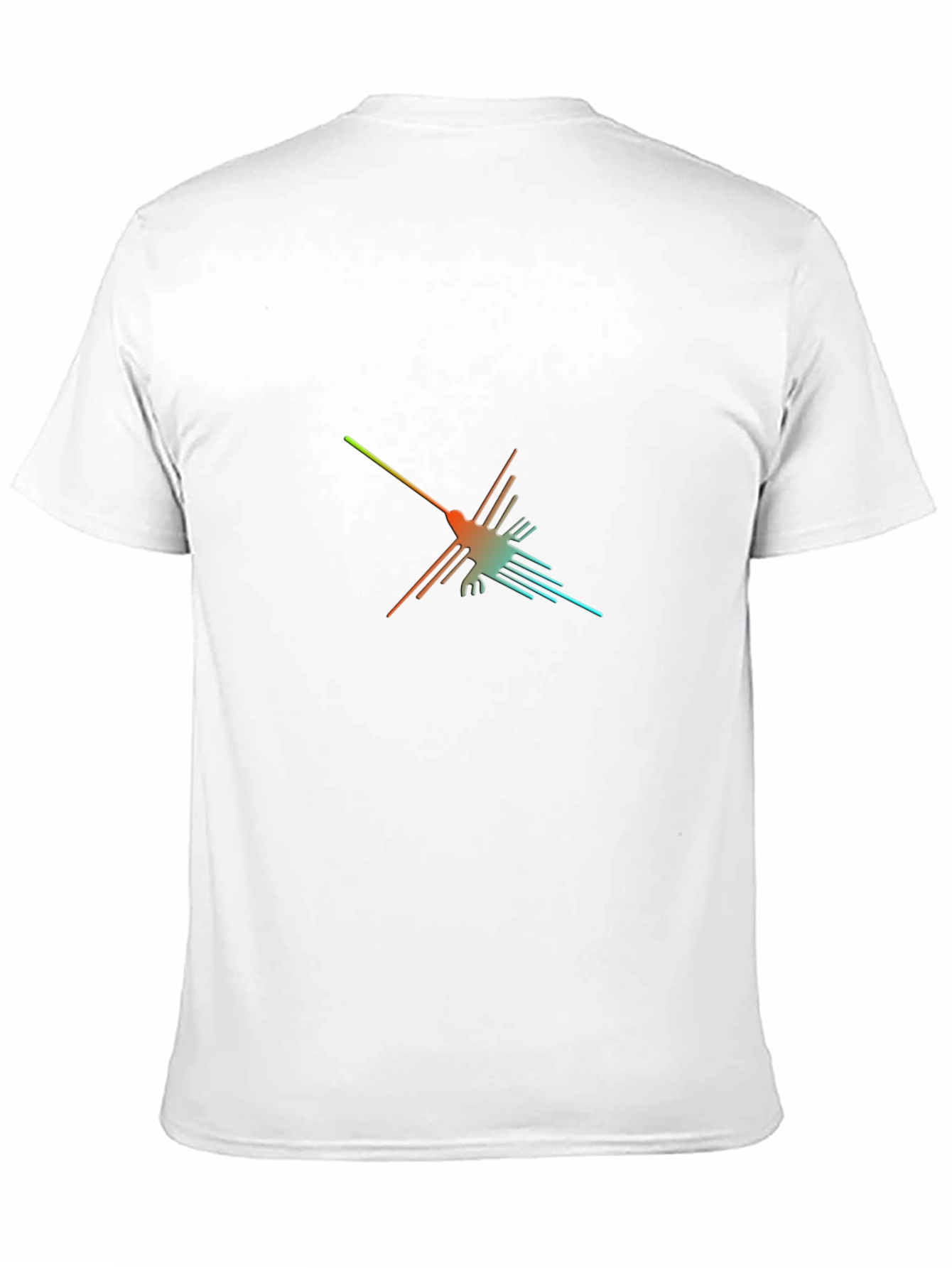 Black Nazca Lines Hummingbird Graphic Tee view 11