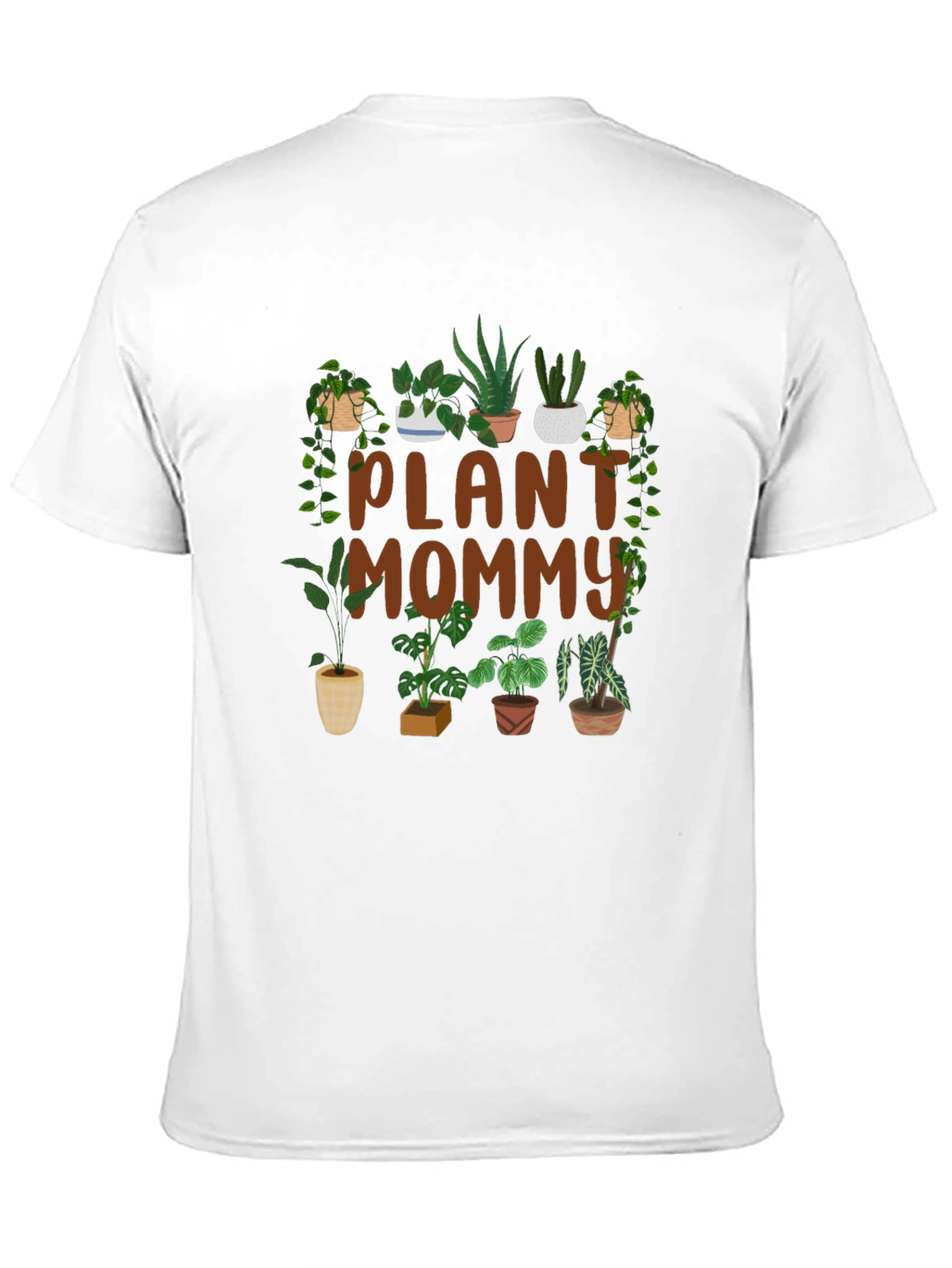 Black Plant Mommy Graphic T-Shirt view 11