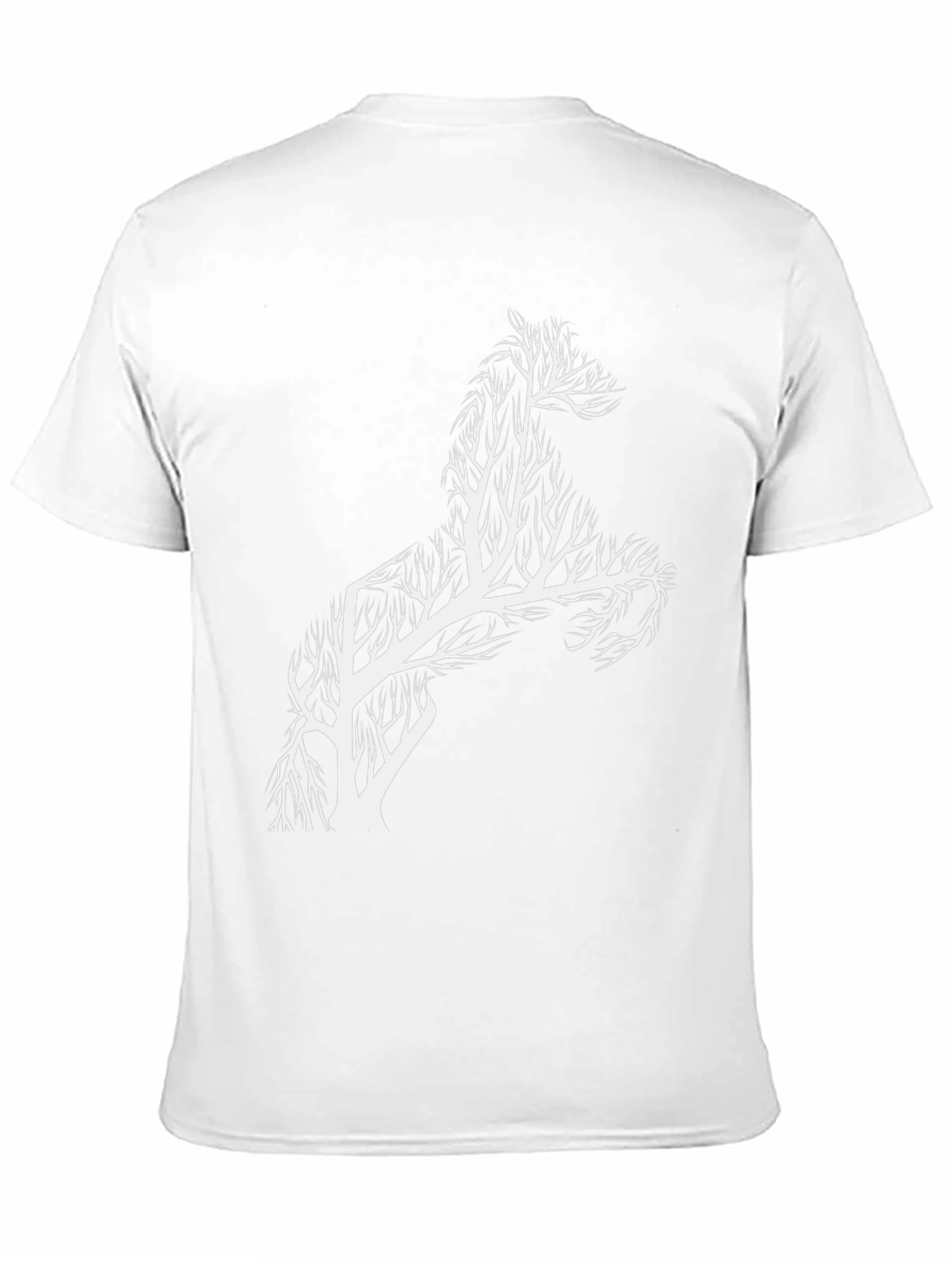 Black Horse Tree T-Shirt - Unique Graphic Tee view 11