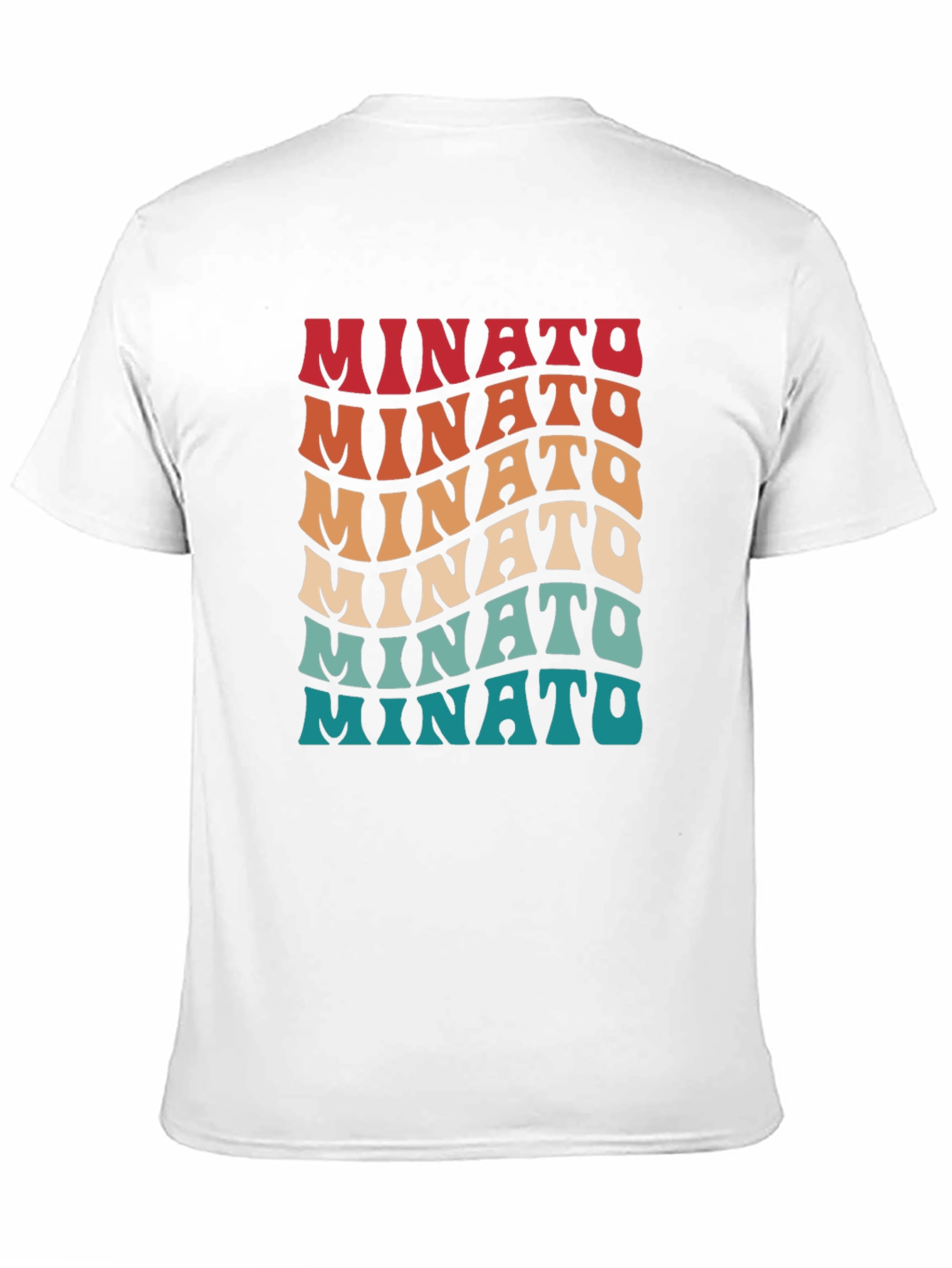 Black Retro Minato Wave Text Graphic Tee view 11