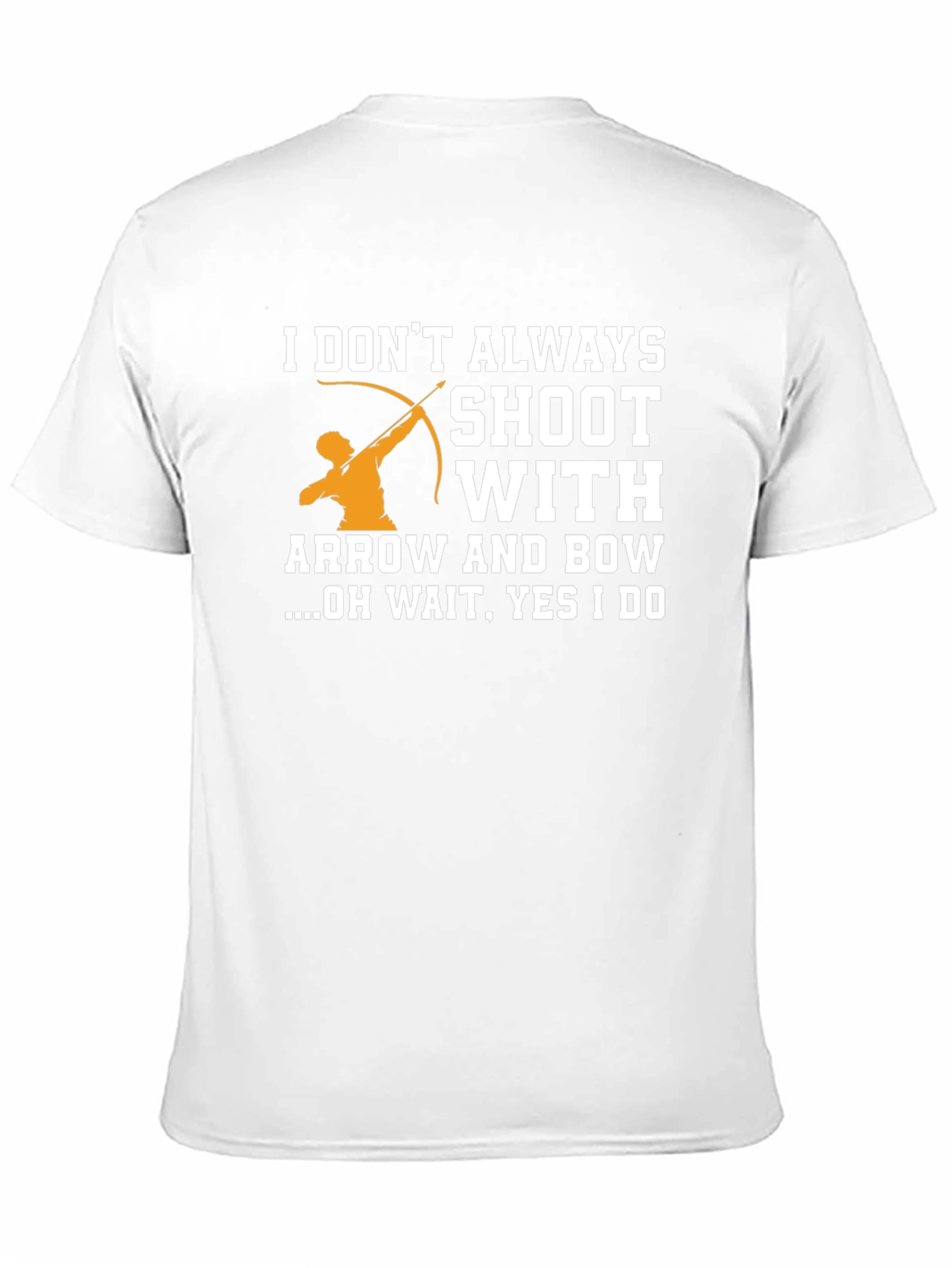 Black Archery Humor T-Shirt - I Shoot With Arrow and Bow view 11
