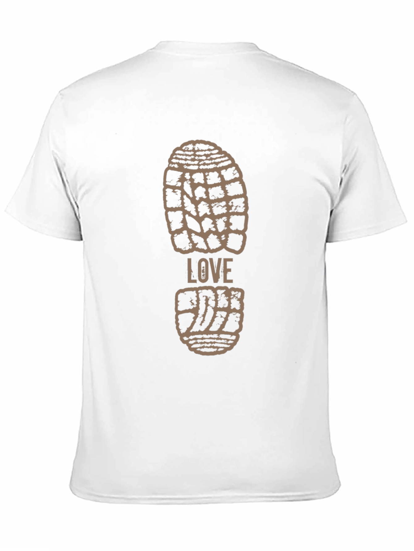 Black Love Footprint T-Shirt - Unique Graphic Tee view 11