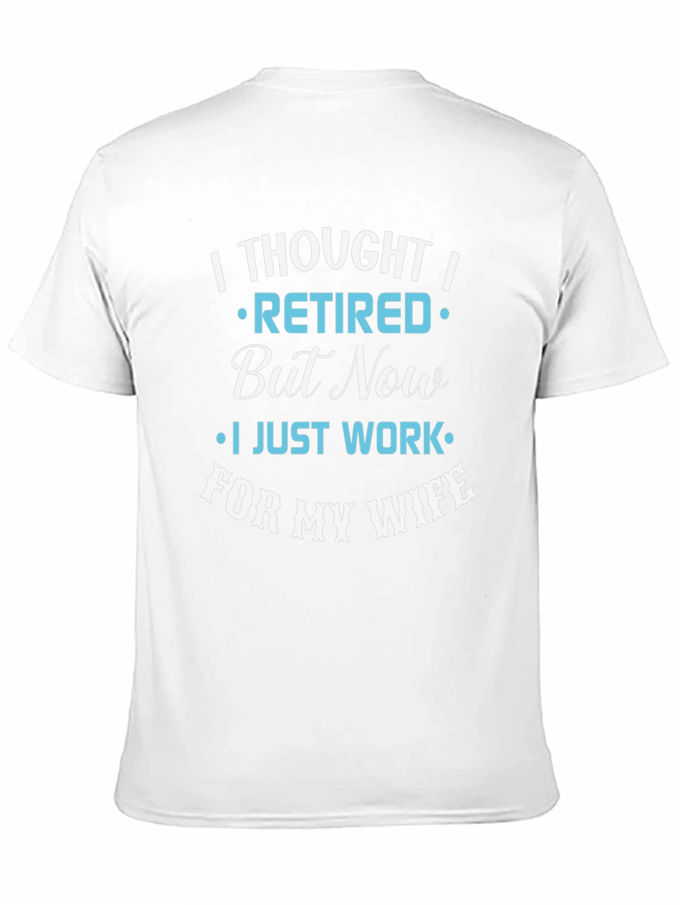 Black Funny Retired Husband T-Shirt view 11