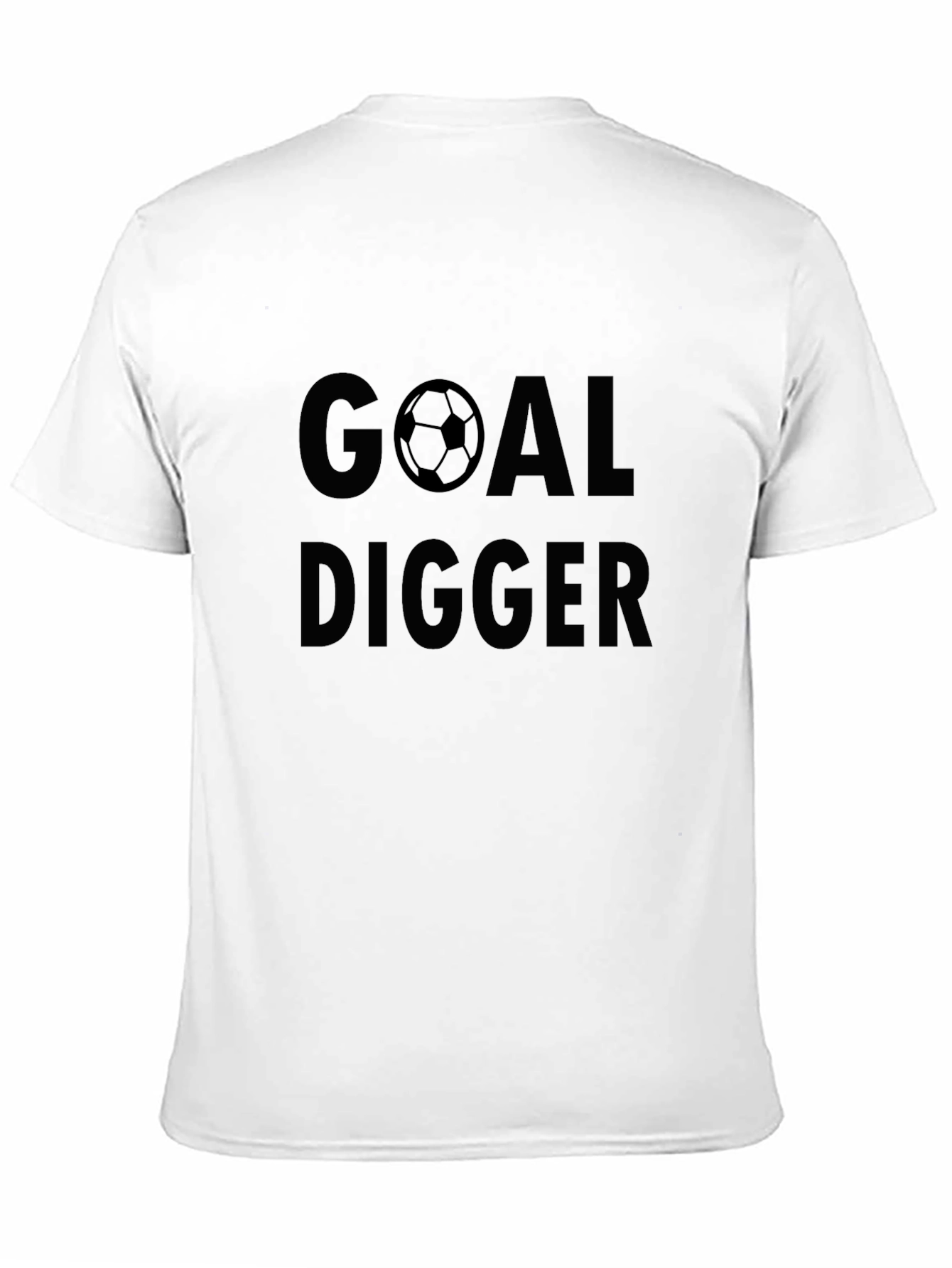 Black Goal Digger Graphic Tee - Soccer Inspired Humor T-Shirt view 11