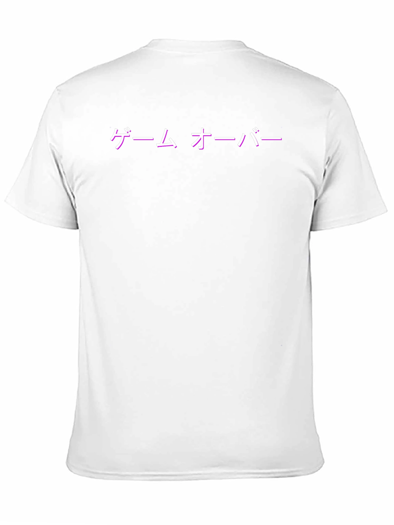 Black Game Over Neon Japanese T-Shirt view 11