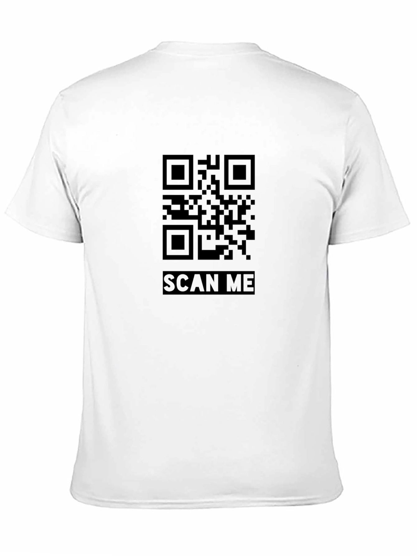 Black Scan Me QR Code Graphic Tee - Black view 11