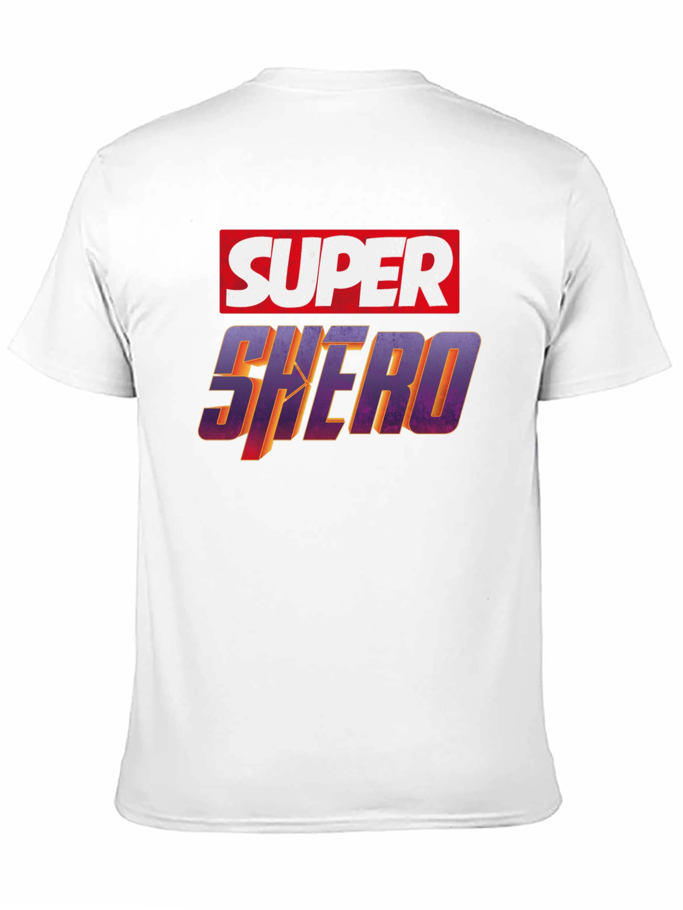 Black Super Shero Graphic Tee - Black Unisex T-Shirt view 11