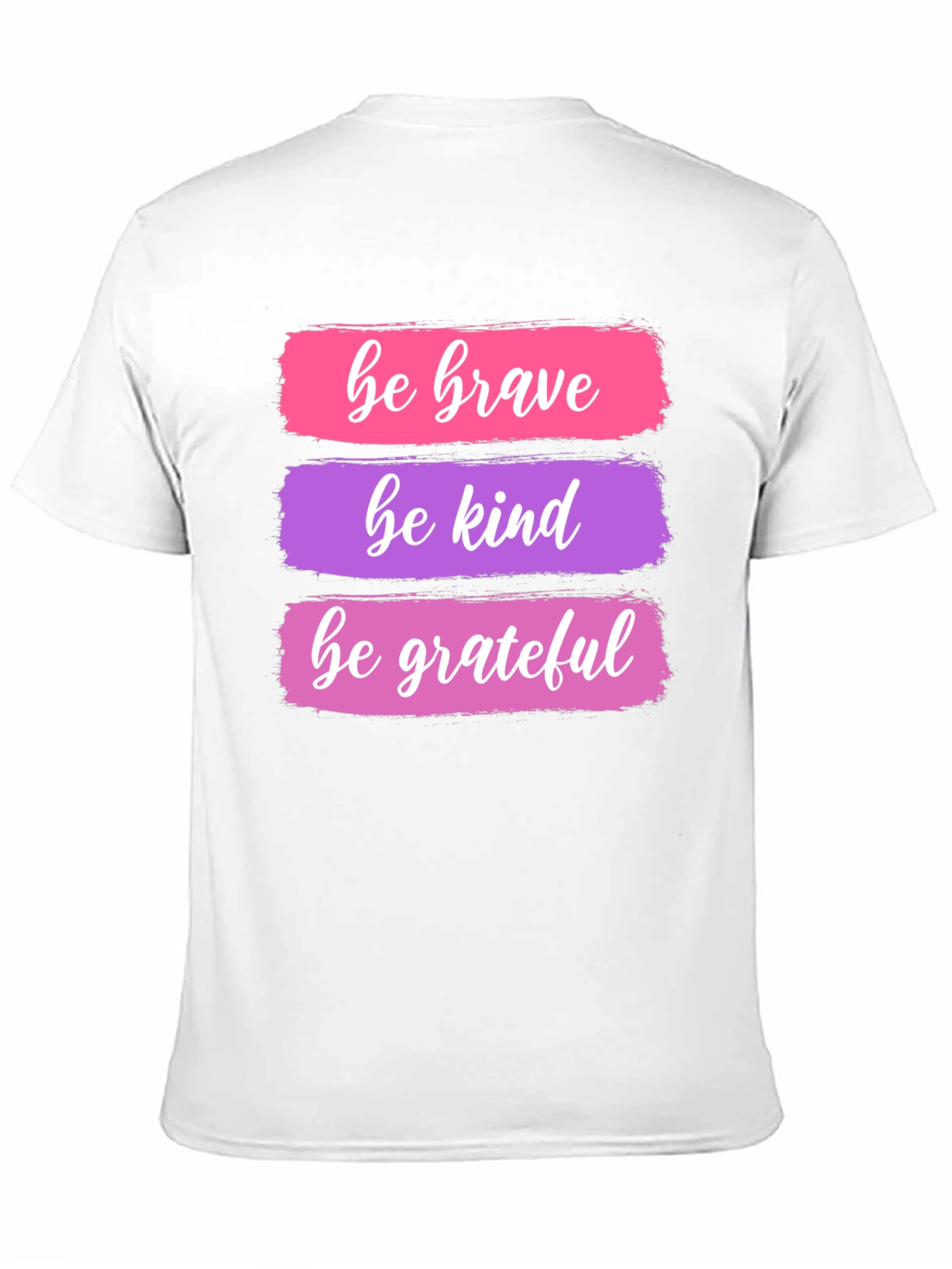 Black Be Brave, Kind, Grateful T-Shirt view 11