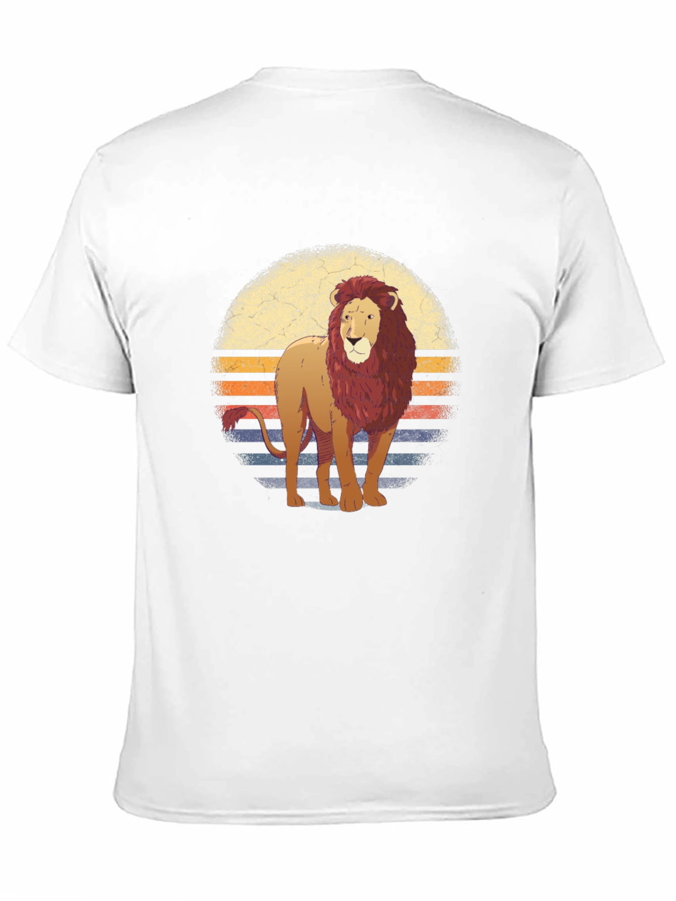 Black Lion Sunset Graphic T-Shirt view 11
