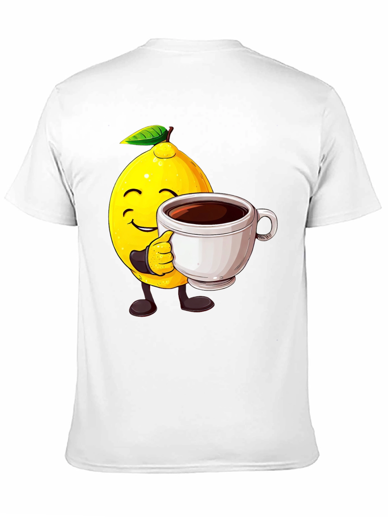 Black Lemon Coffee T-Shirt - Unique Graphic Tee view 11