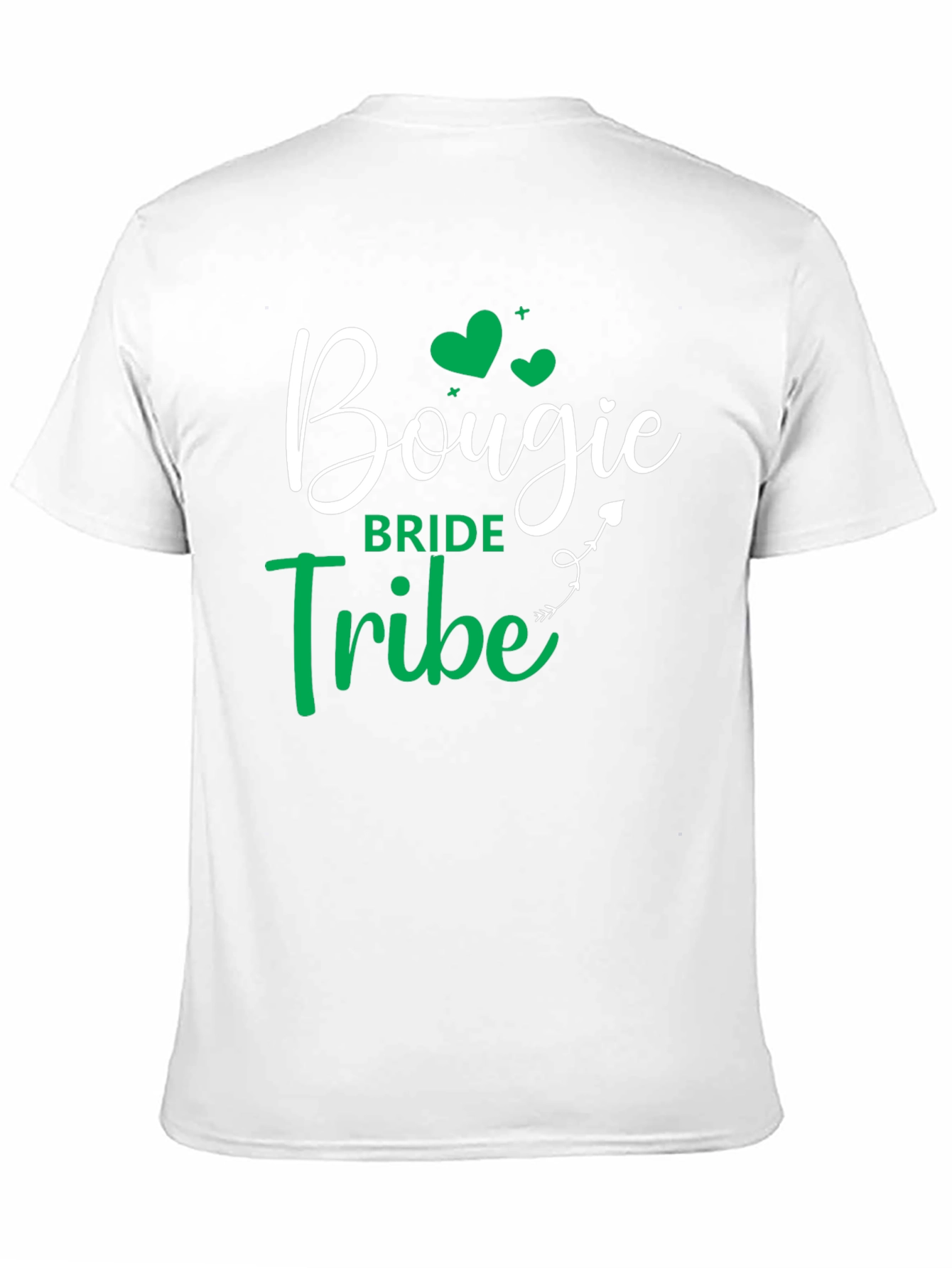 Black Bougie Bride Tribe T-Shirt - Black Crew Neck view 11