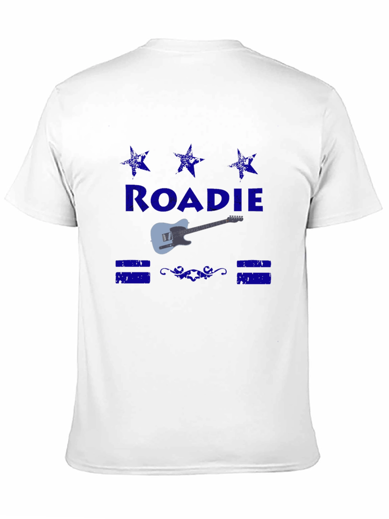 Black Roadie Guitar T-Shirt - Classic Crew Neck Tee view 11