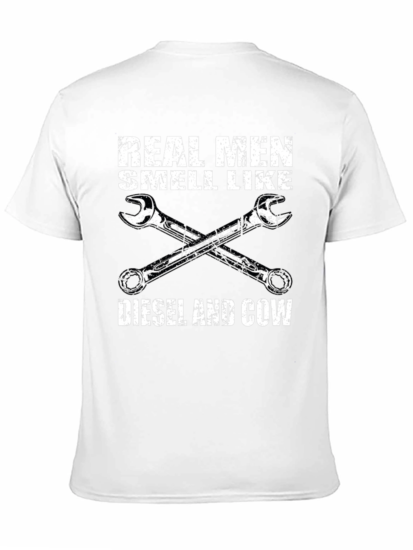 Black Real Men Diesel & Cow T-Shirt view 11