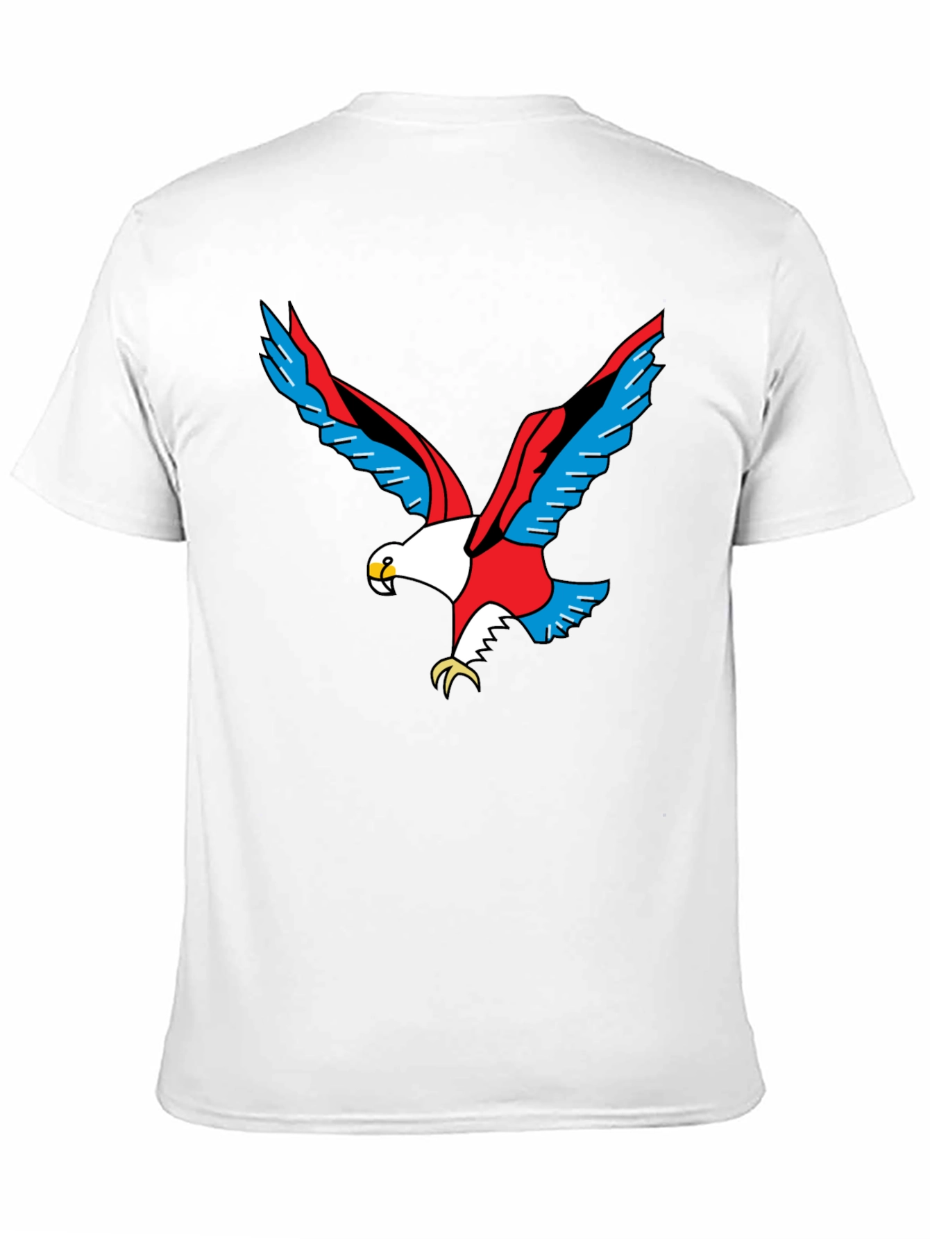 Black Bold Eagle Graphic Black T-Shirt view 11