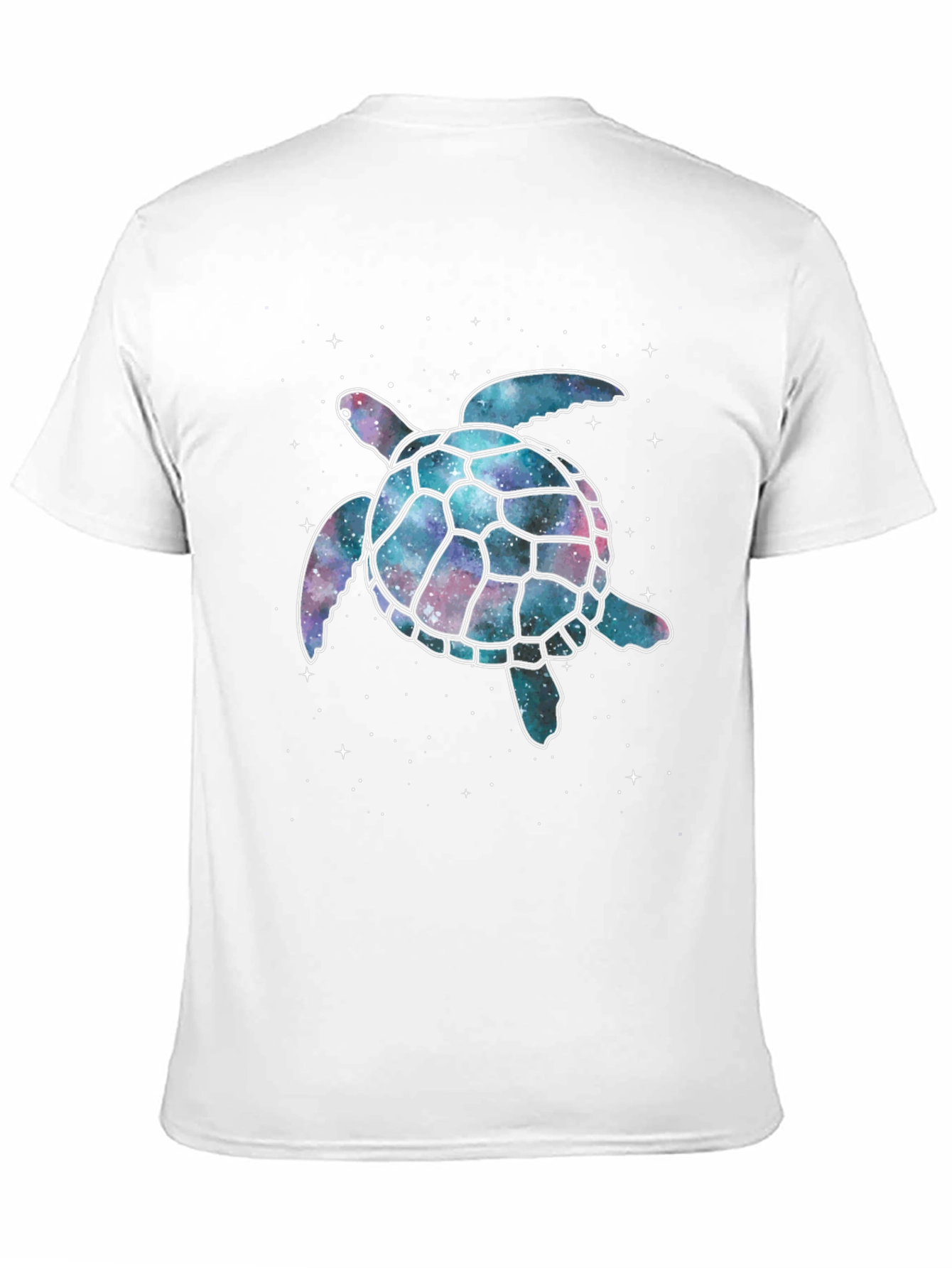 Black Cosmic Turtle Graphic T-Shirt - Black view 11