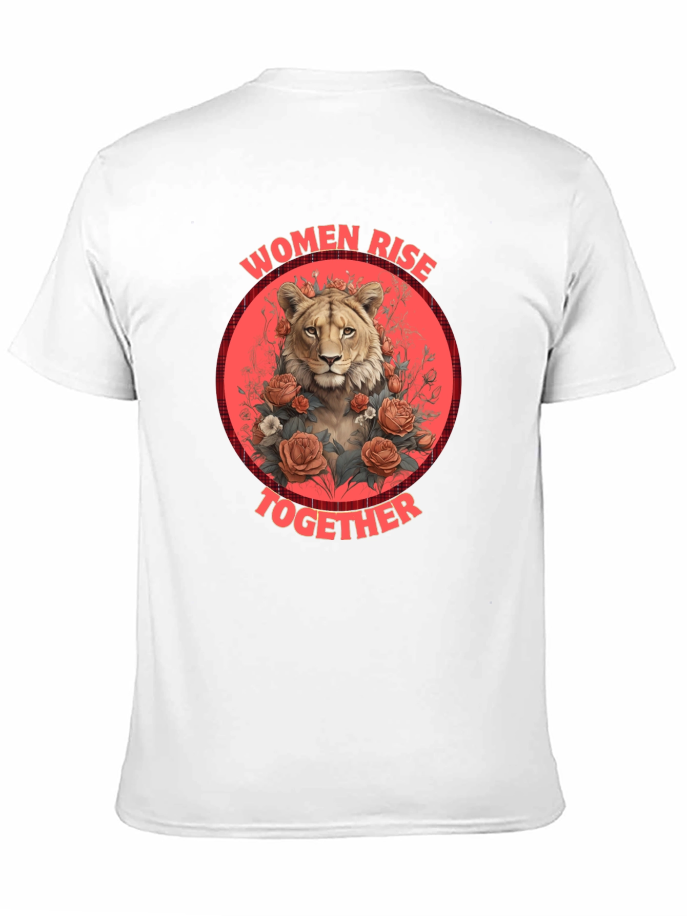 Black Women Rise Together Lion T-Shirt view 11