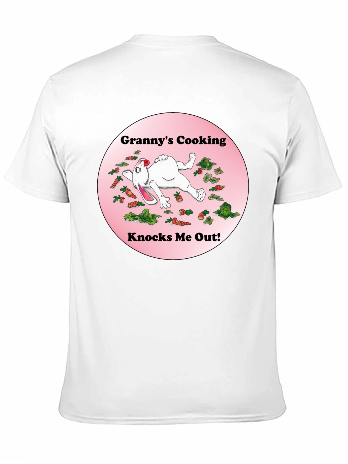 Black Granny's Cooking T-Shirt Funny Rabbit view 11