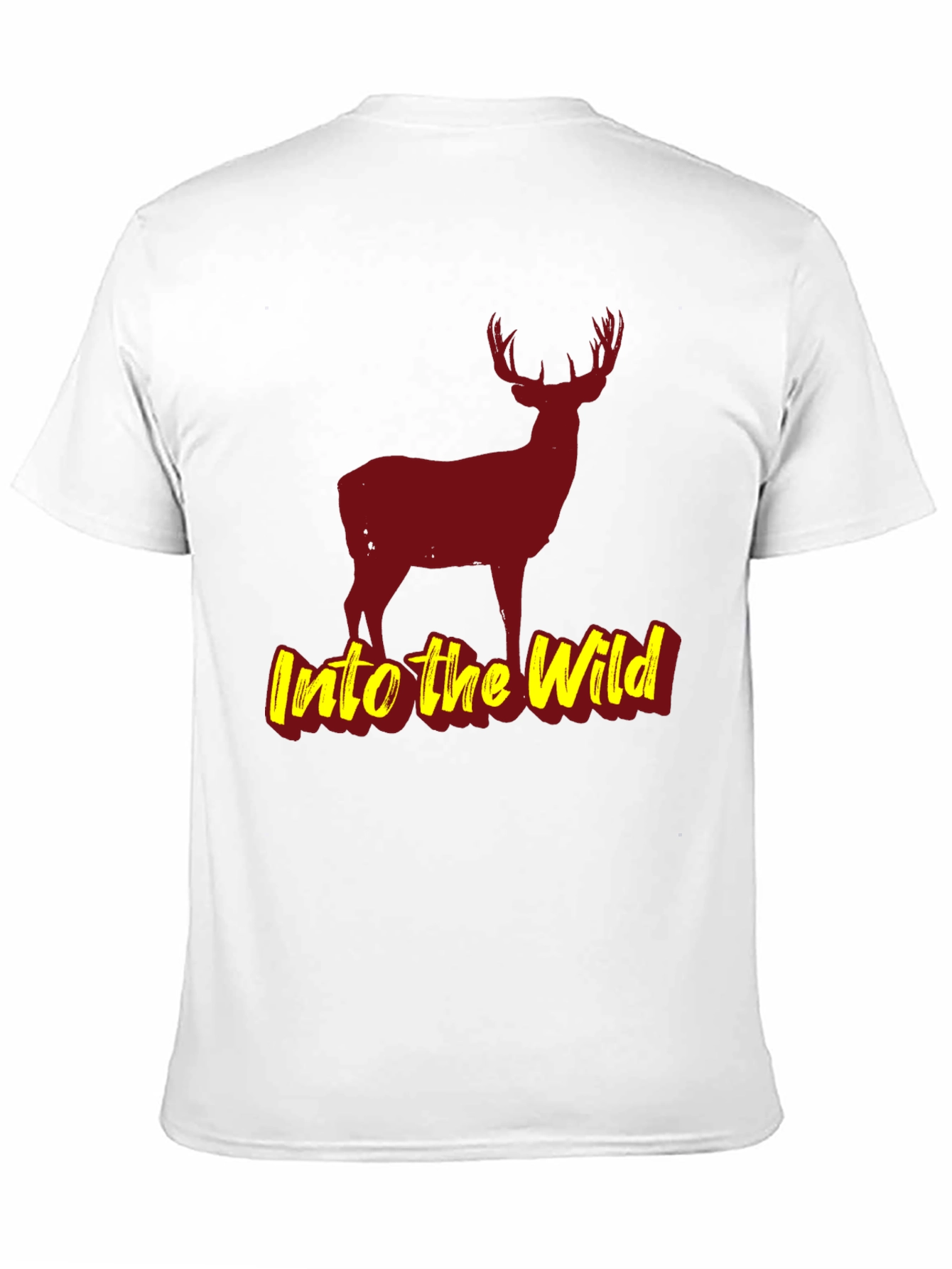 Black Into the Wild Black Deer Graphic T-Shirt view 11