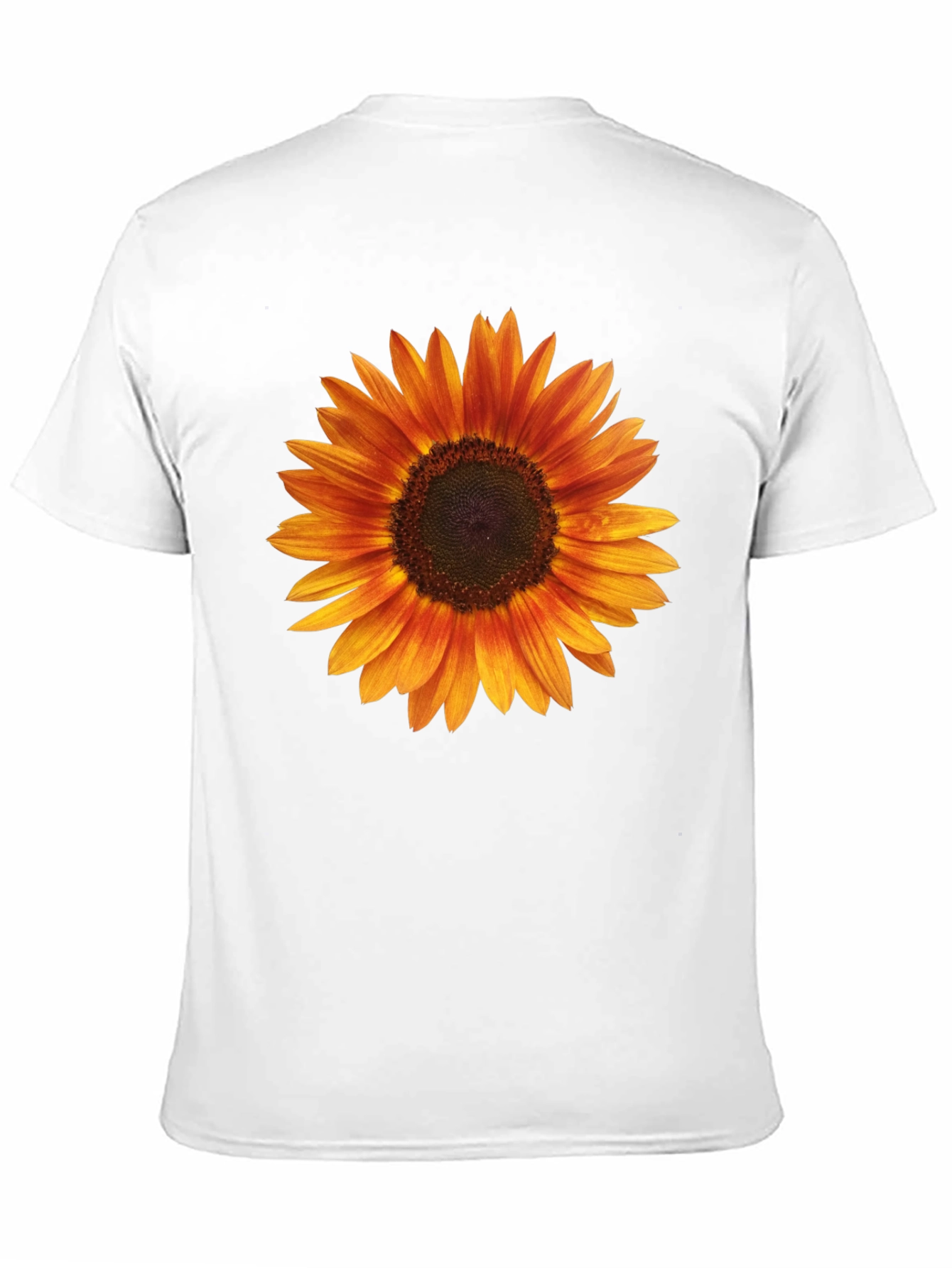 Black Sunflower Graphic Black T-Shirt for Men view 11