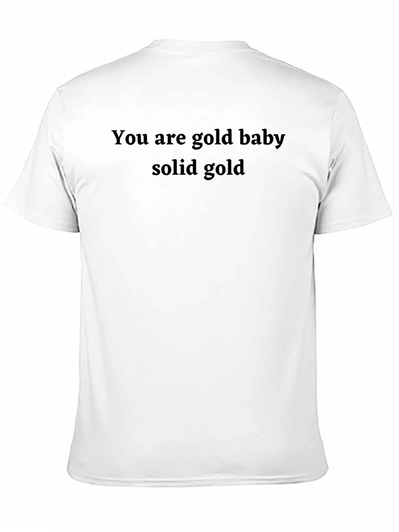 Black You Are Gold Baby Solid Gold Men's T-Shirt view 11
