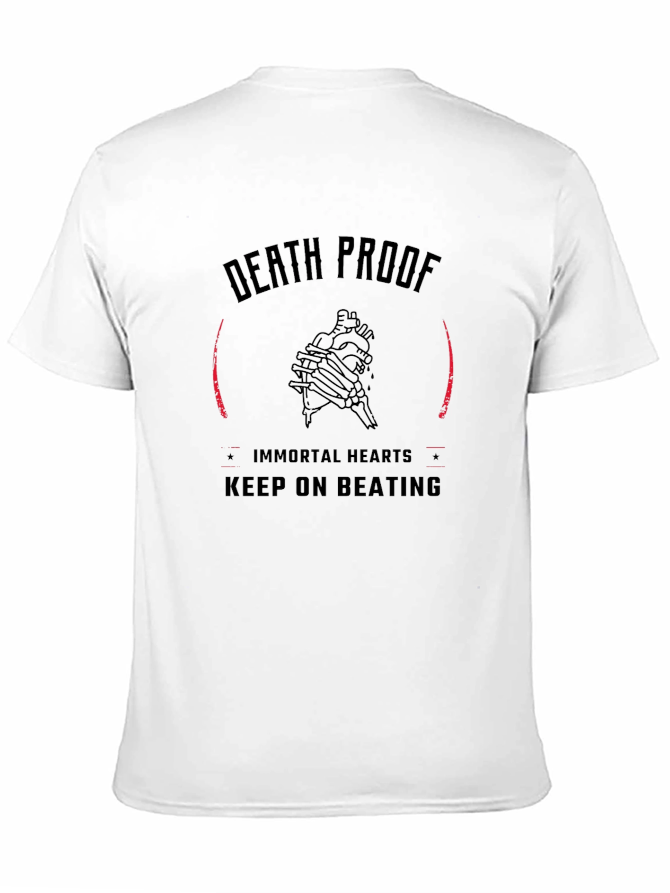 Black Death Proof Immortal Hearts Graphic T-Shirt view 11