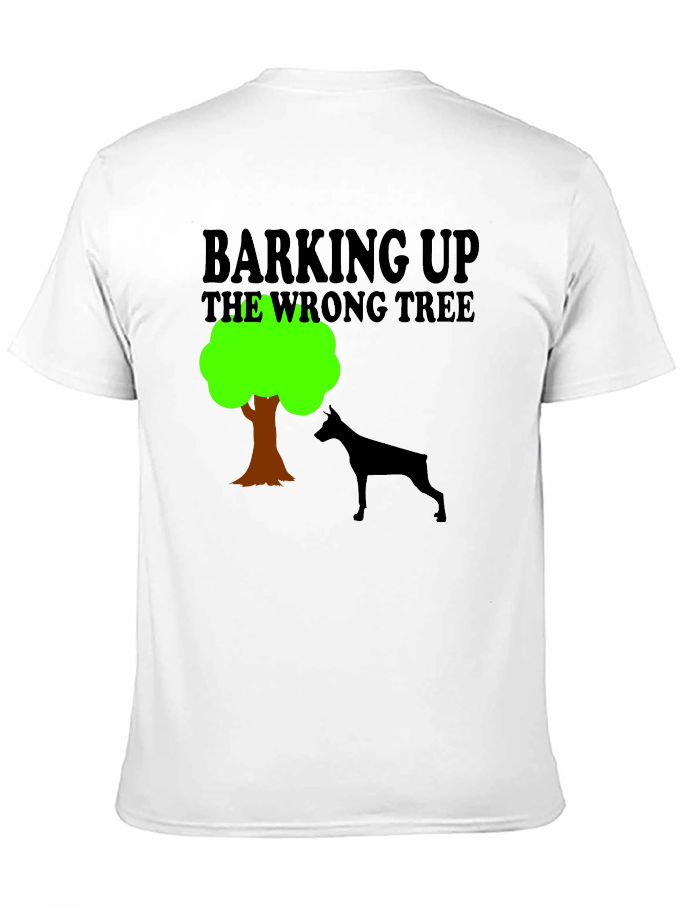 Black Barking Up the Wrong Tree Graphic Tee view 11