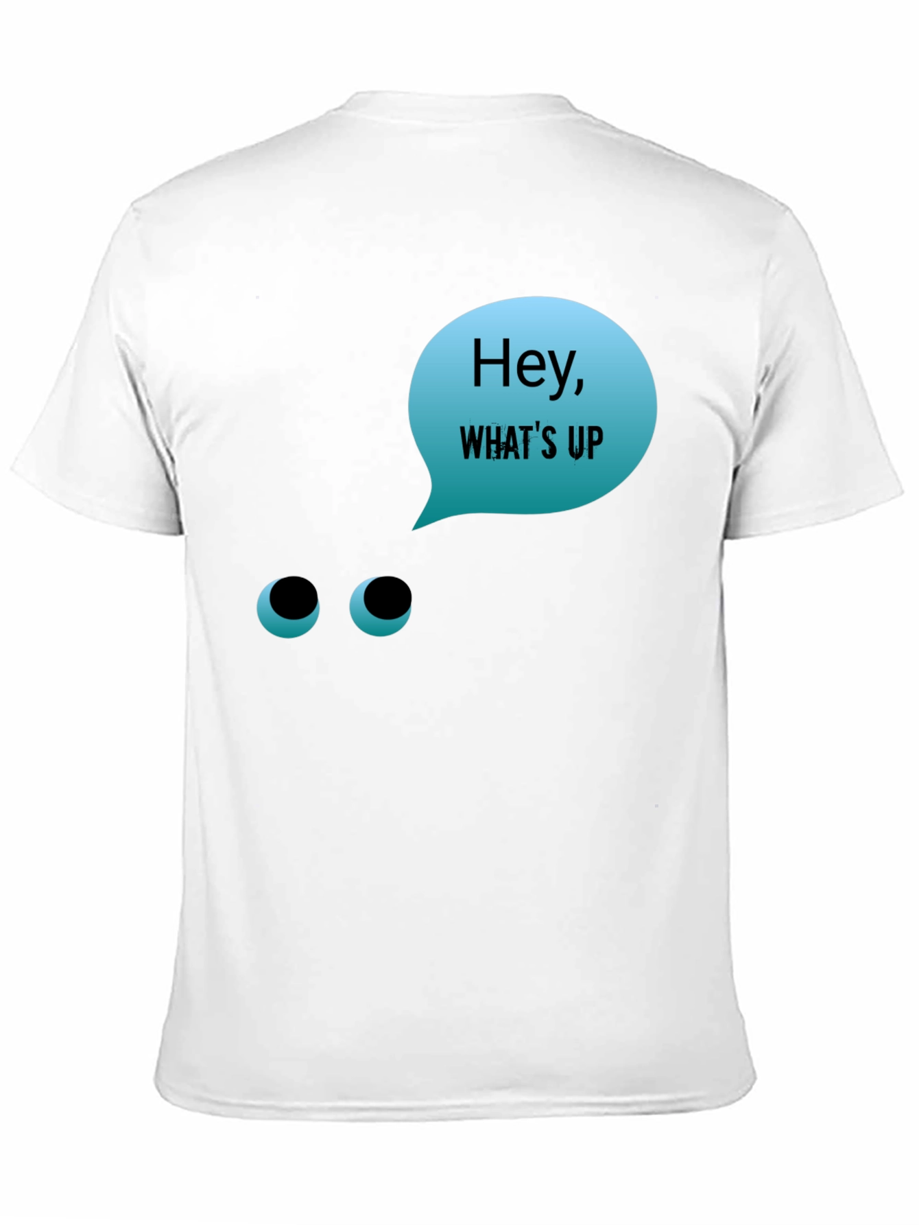 Black Hey What's Up T-Shirt - Funny Graphic Tee view 11