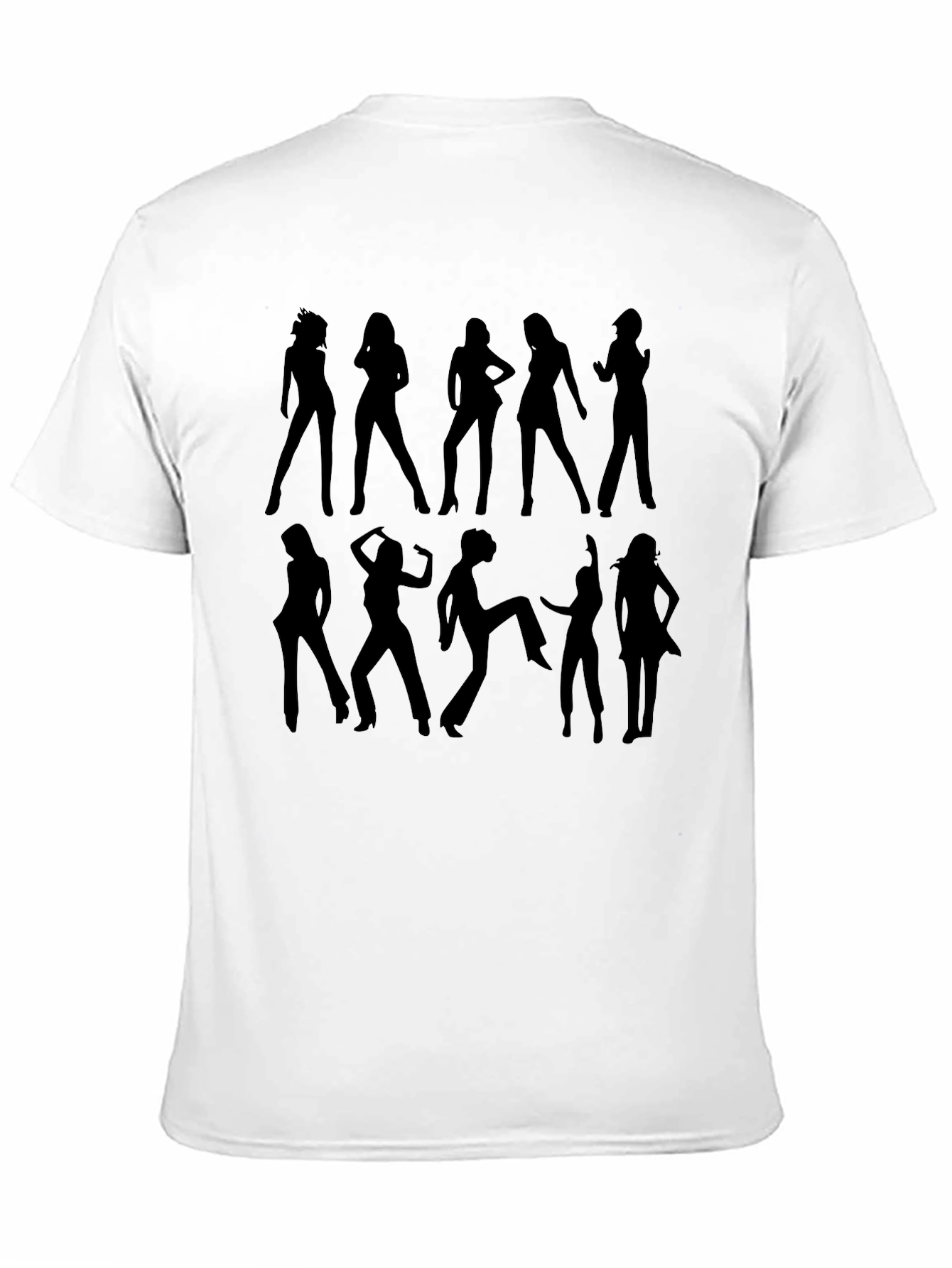 Black Dance Silhouettes Graphic Tee - Men's Black T-Shirt view 11