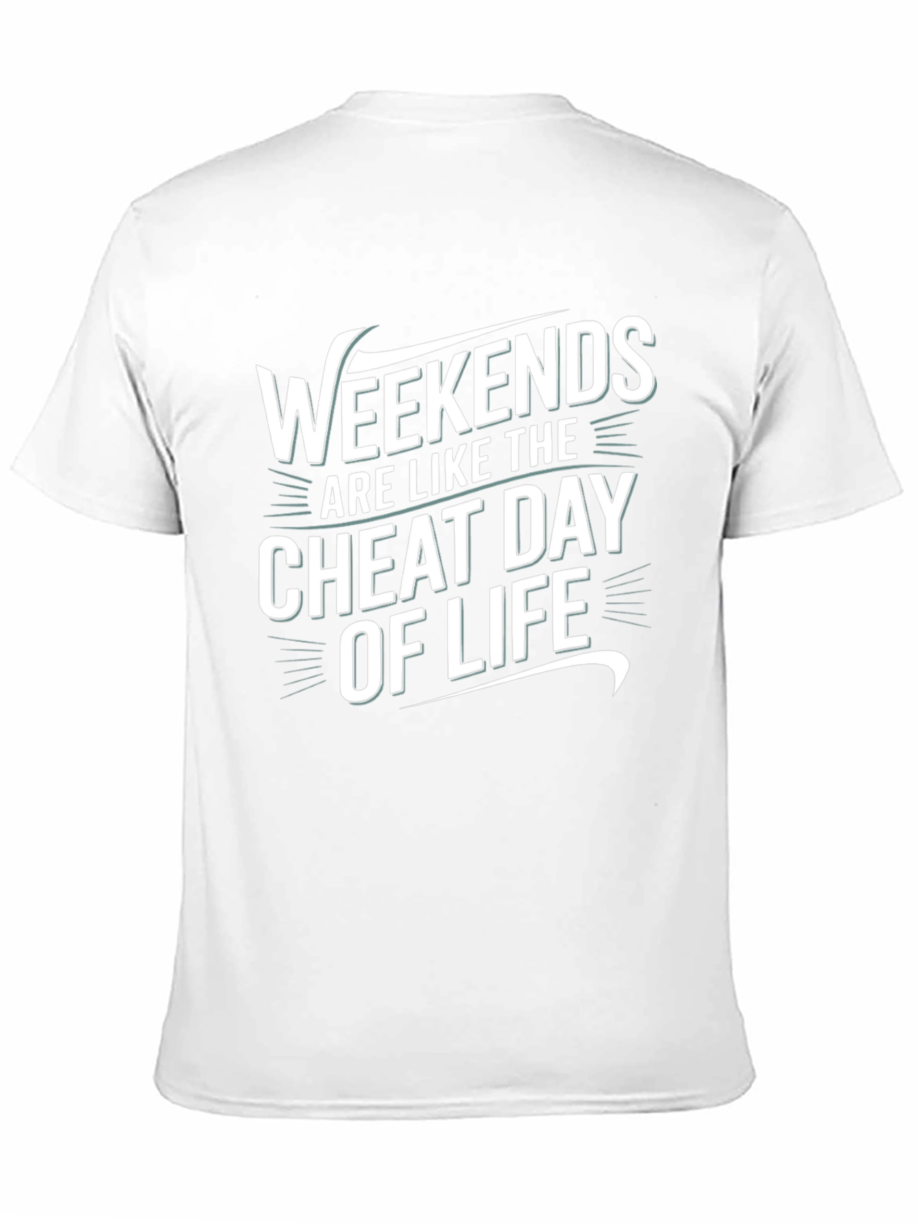 Black Weekends Cheat Day of Life Graphic Tee view 11
