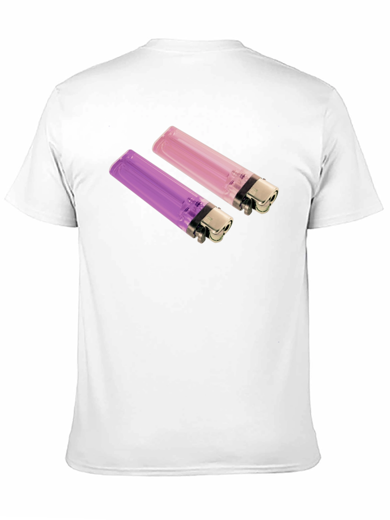 Black Novelty Lighter Graphic Tee - Black Cotton Blend view 11