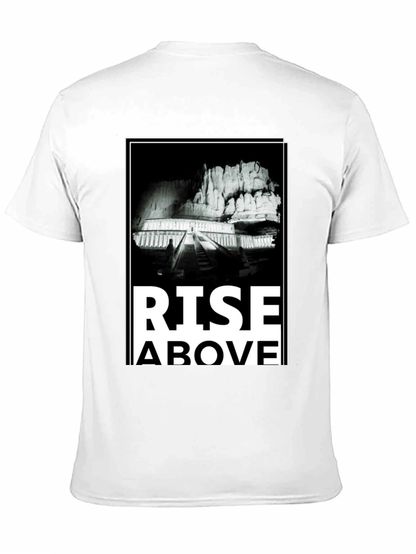 Black Rise Above Graphic Tee - Men's Black T-Shirt view 11