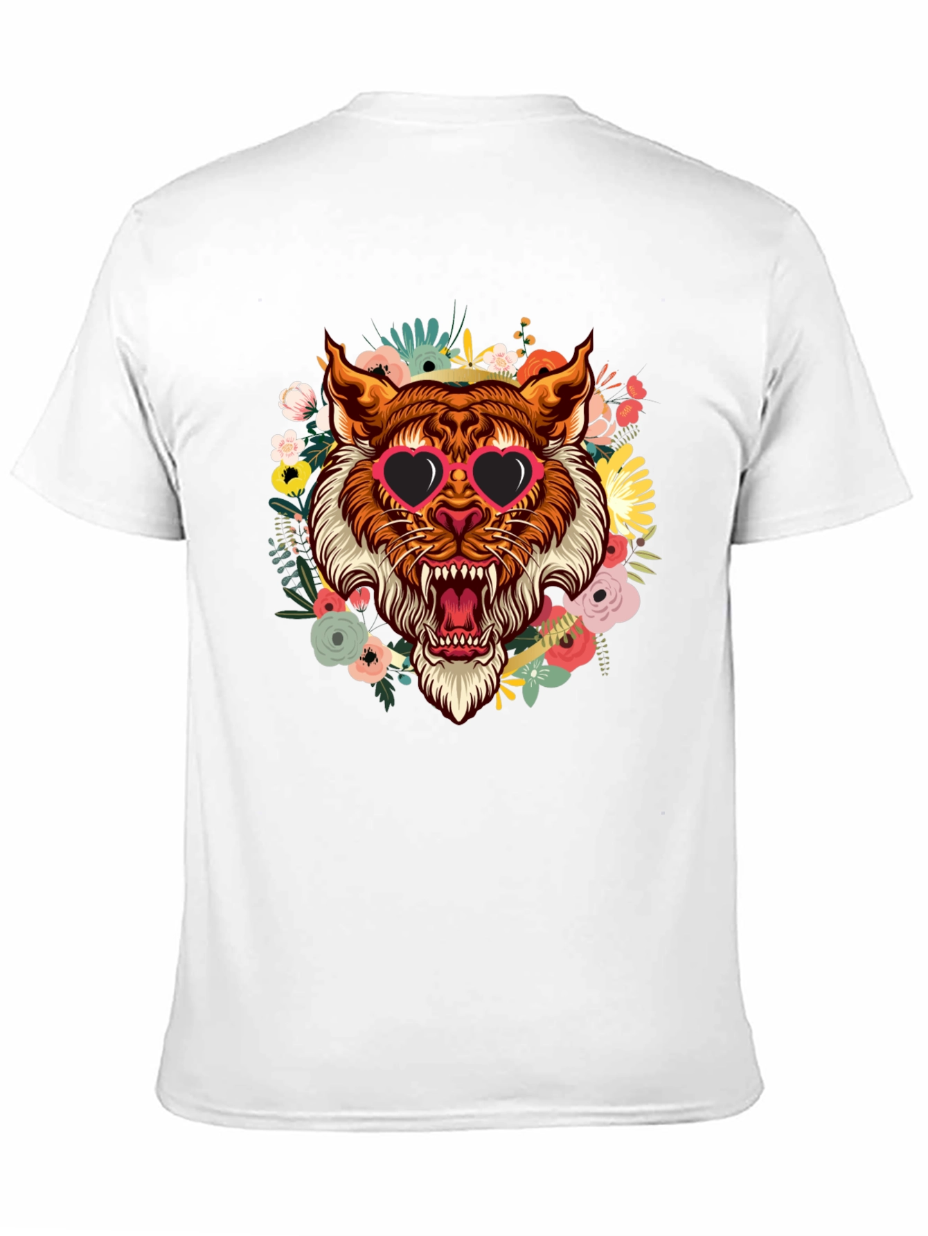 Black Tiger Floral T-Shirt view 11