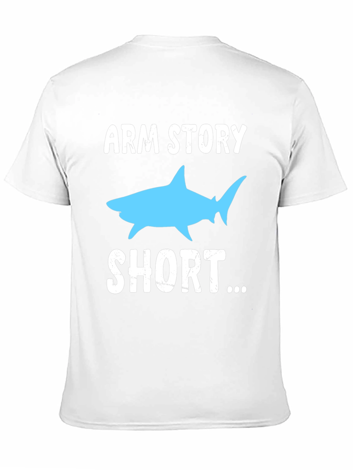 Black Arm Story Short Shark Graphic T-Shirt view 11