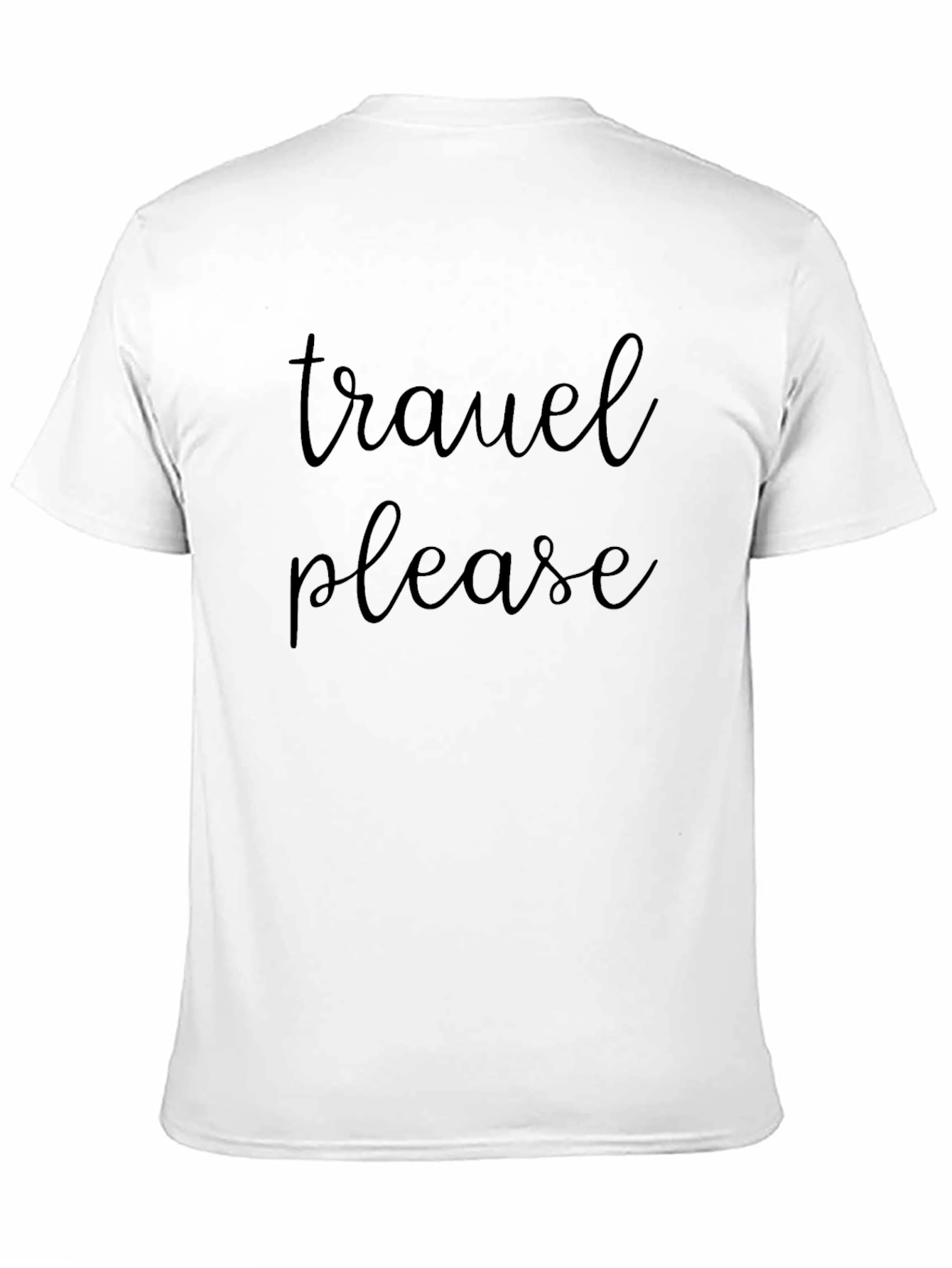 Black Travel Please Black Graphic T-Shirt view 11