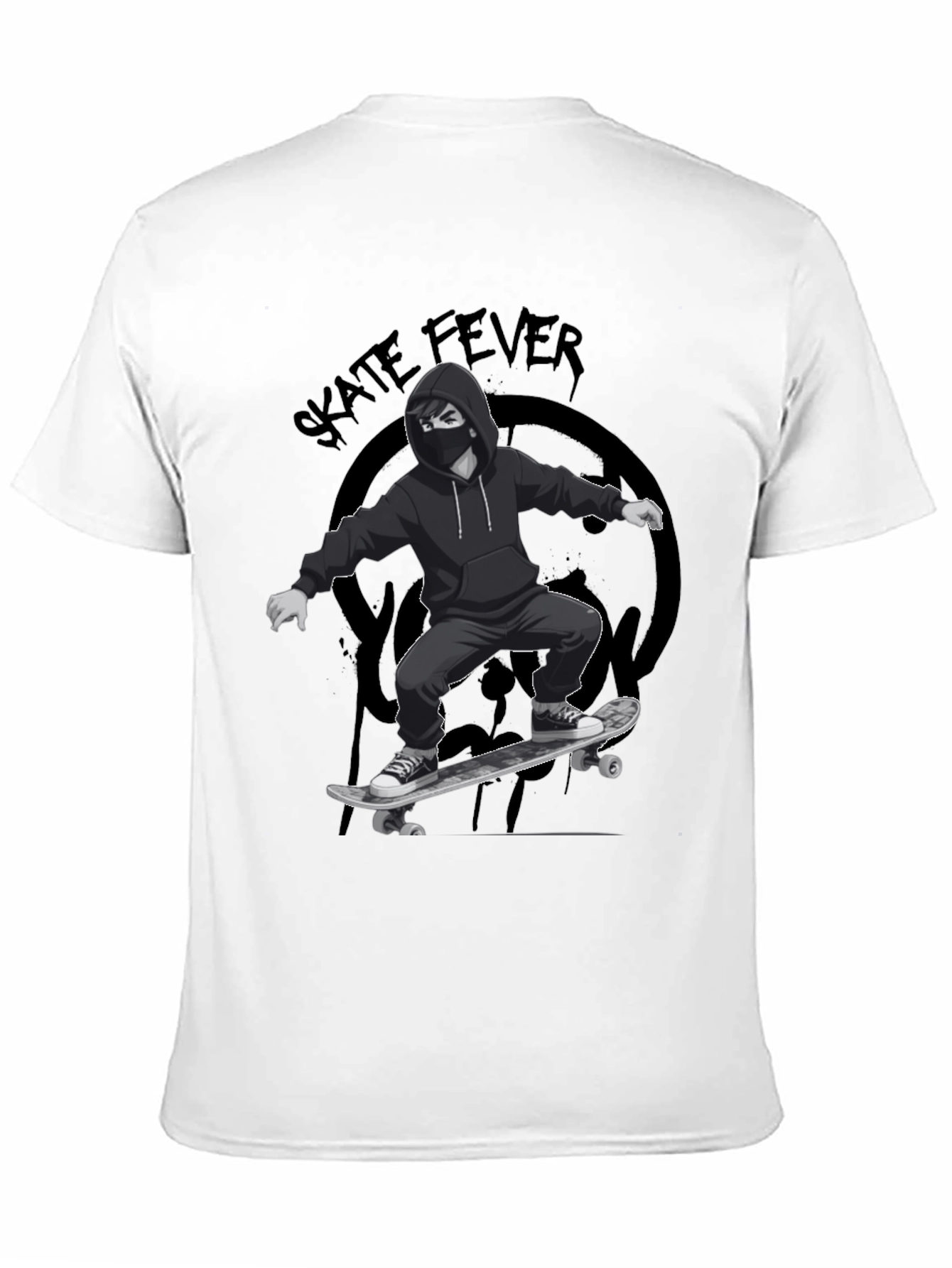 Skate Fever Graphic T-Shirt - Cool Skater Design - 11
