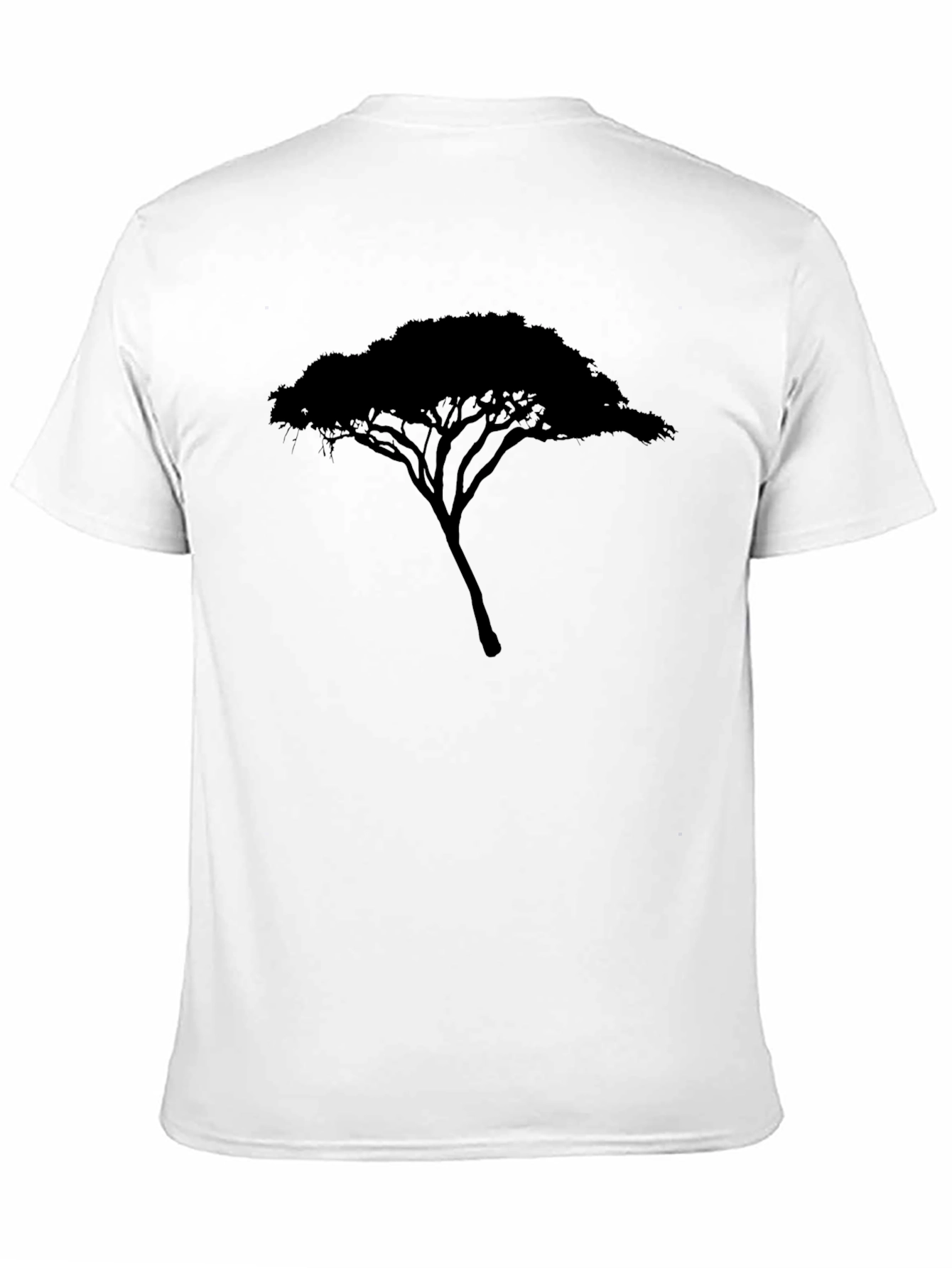 Black Tree Silhouette Graphic Tee - Black Casual Shirt view 11